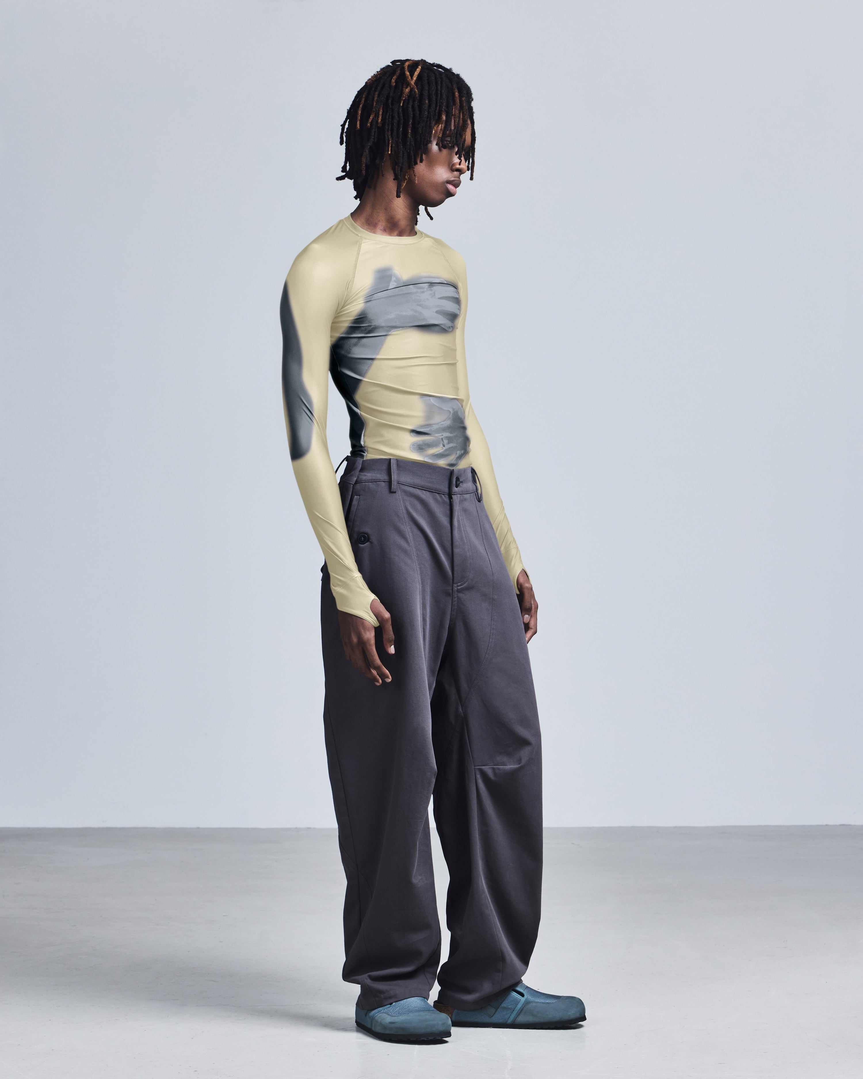 'embrace' printed longsleeve top