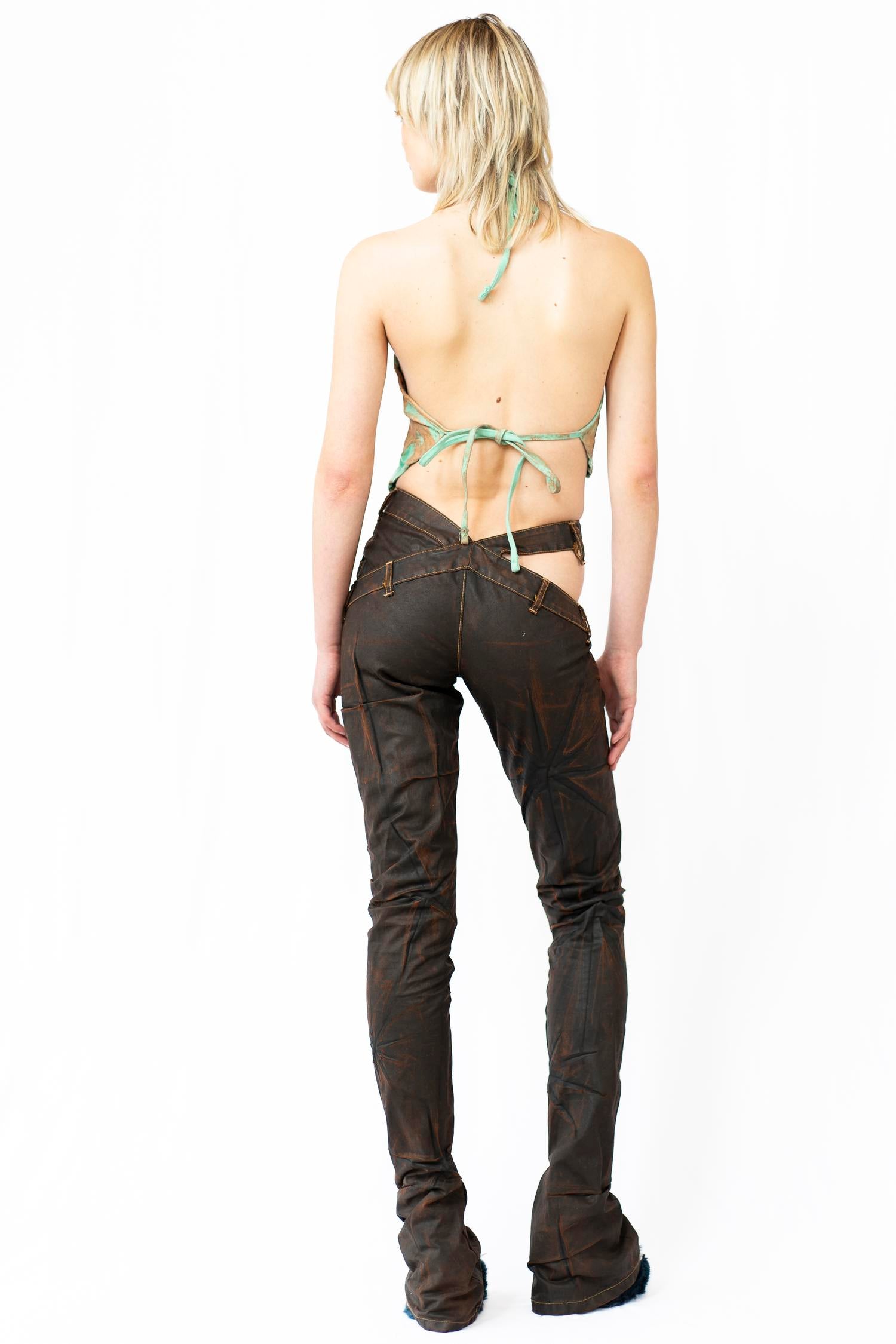 Brown “Jeather” Jeans
