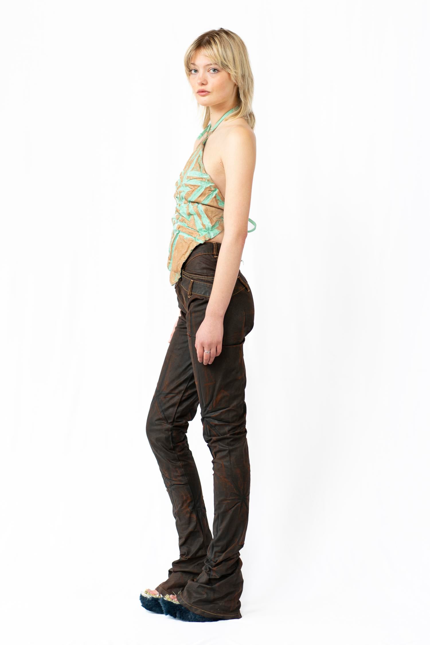 Brown “Jeather” Jeans