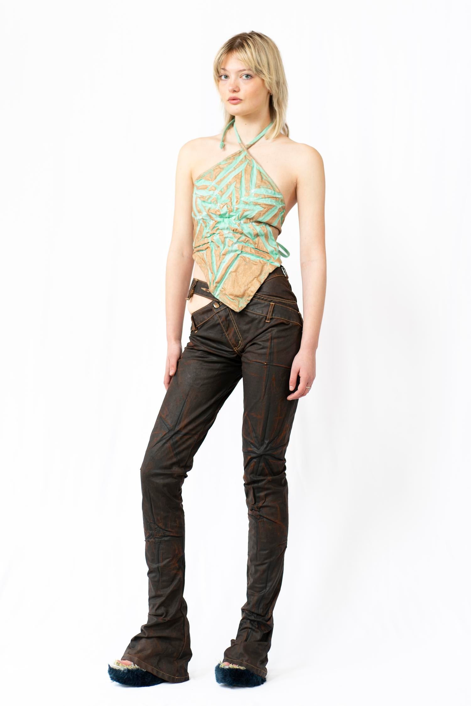 Brown “Jeather” Jeans