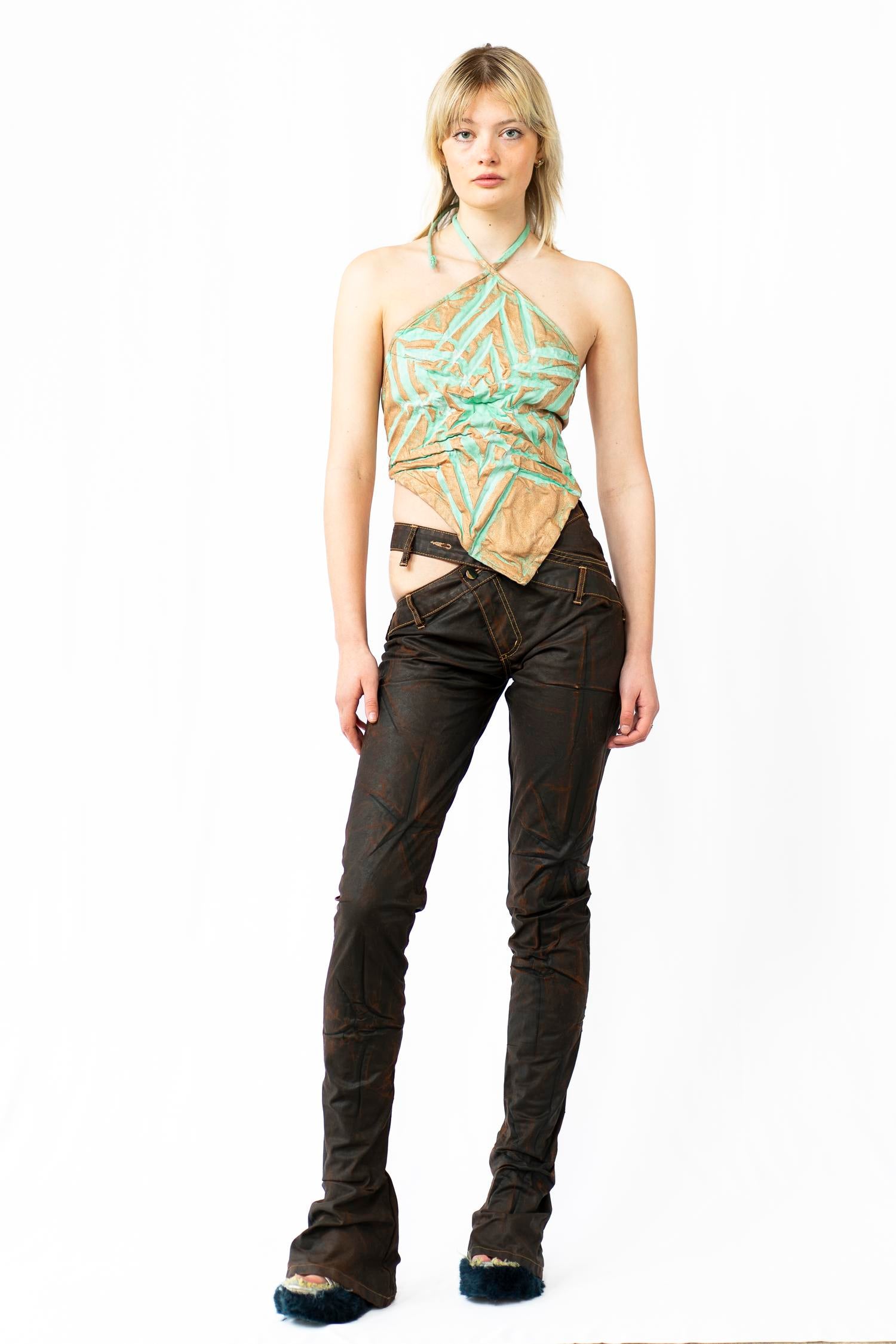 Brown “Jeather” Jeans