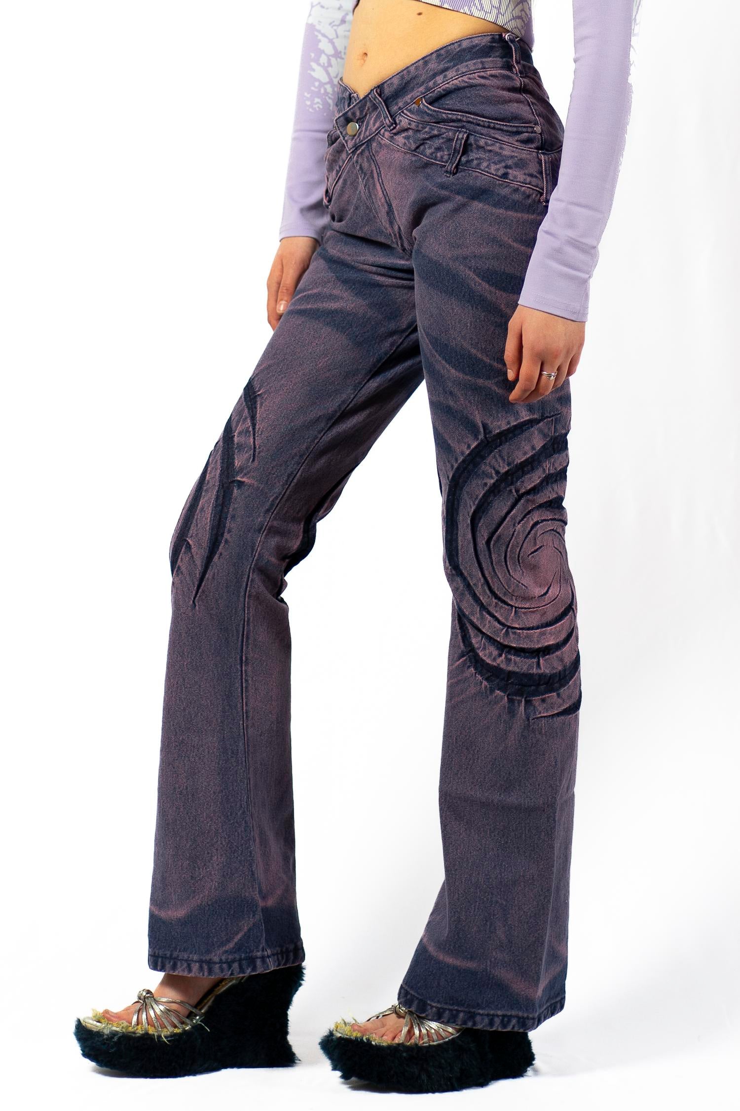 Lilac fog light jeans
