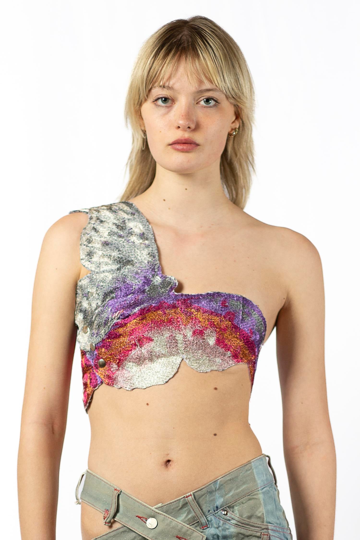 Embroidered Butterfly Top
