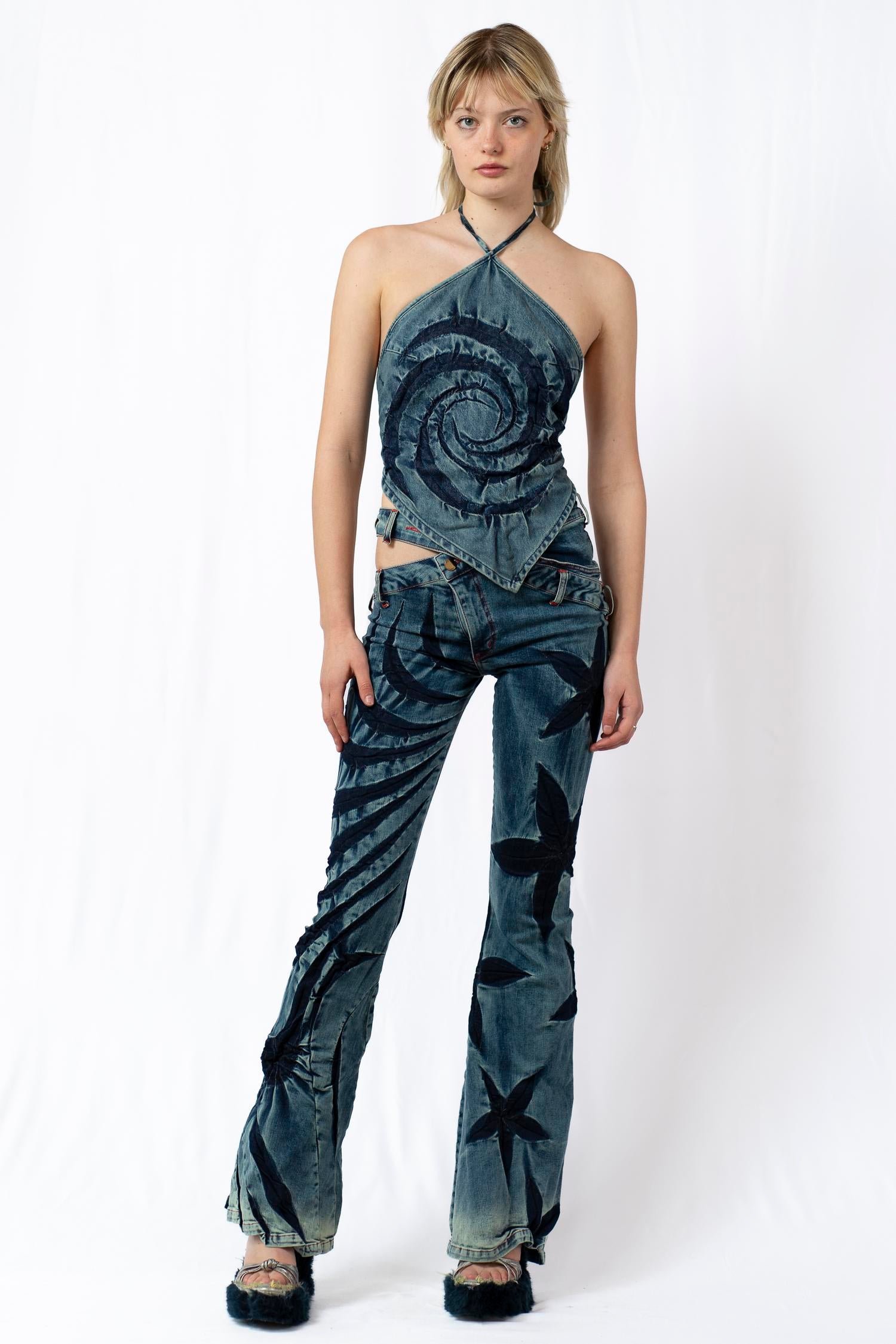 Petrol Blue Bandana Top