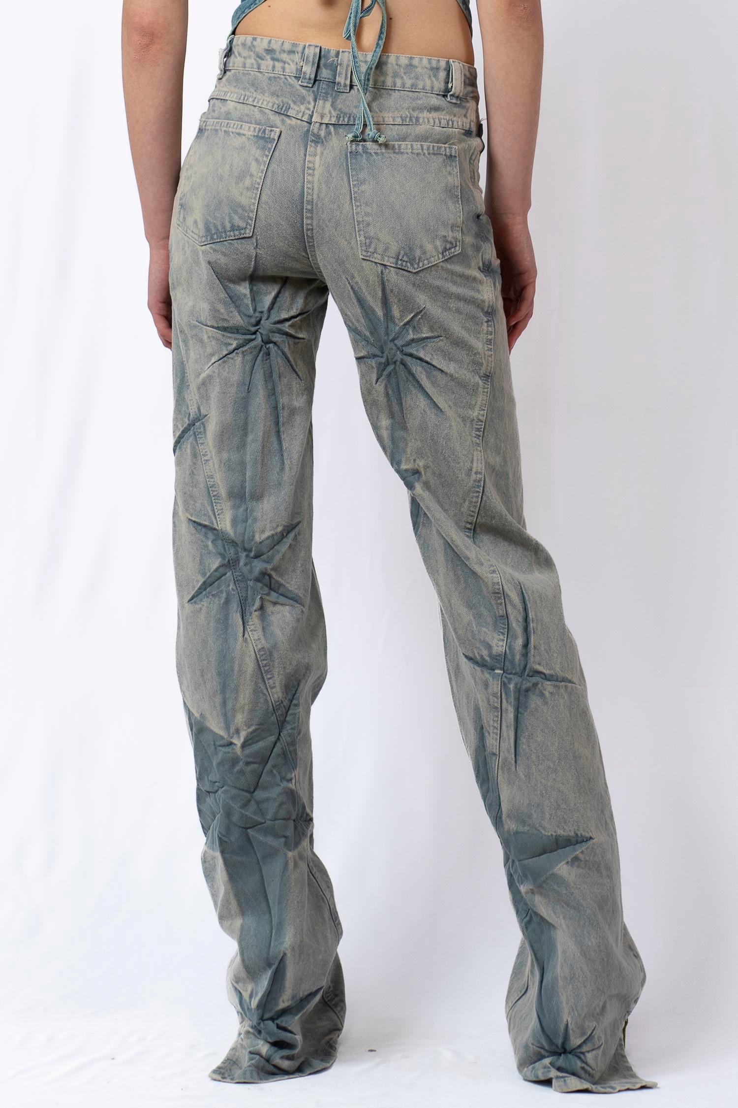 Boyfriend spiral sparkles jeans
