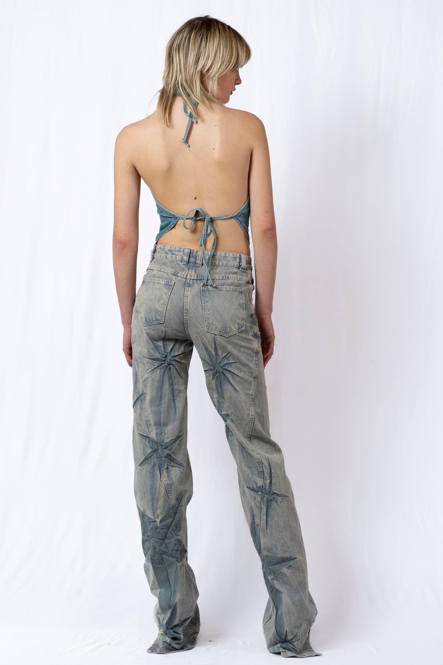 Boyfriend spiral sparkles jeans