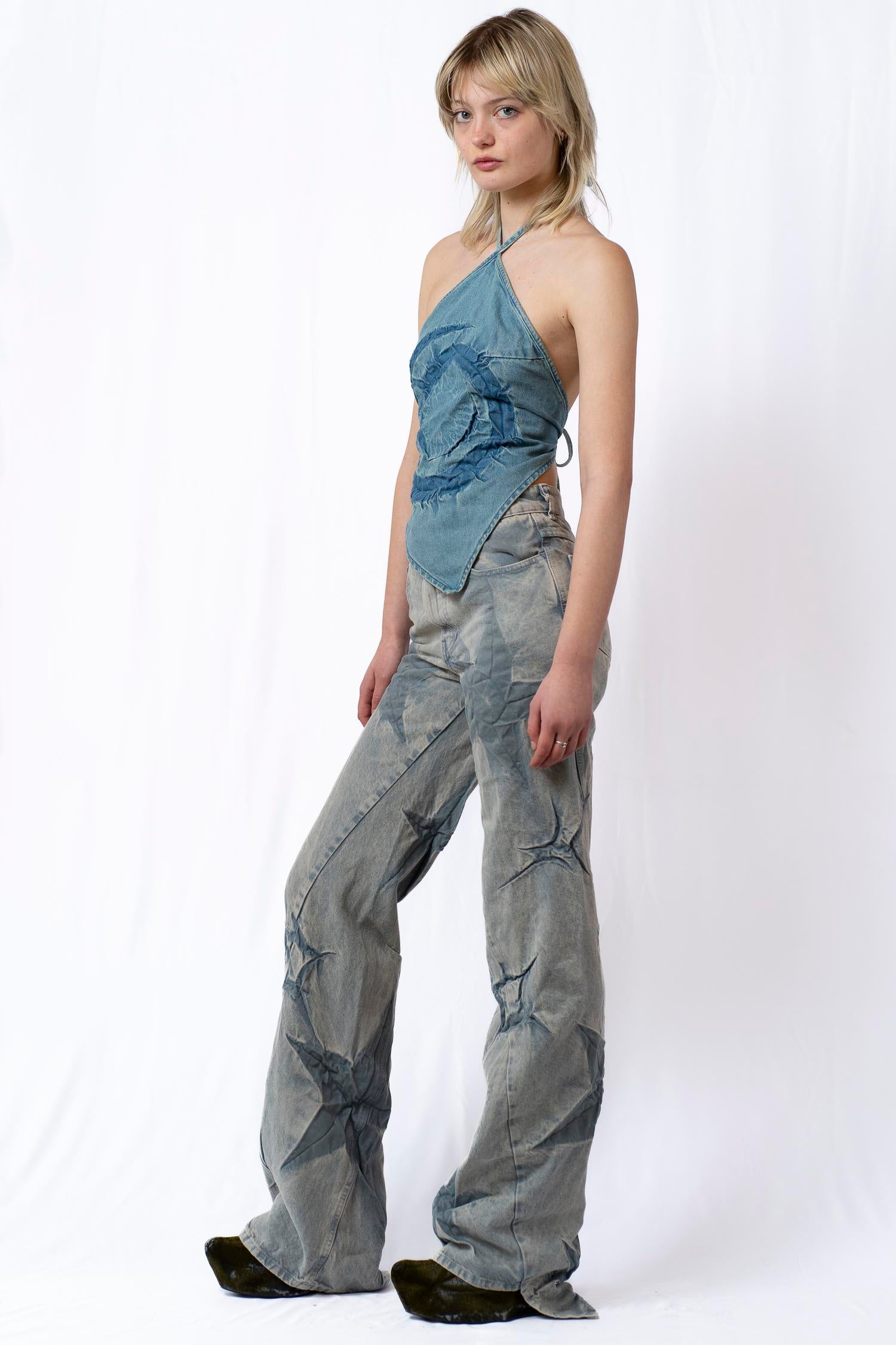 Boyfriend spiral sparkles jeans