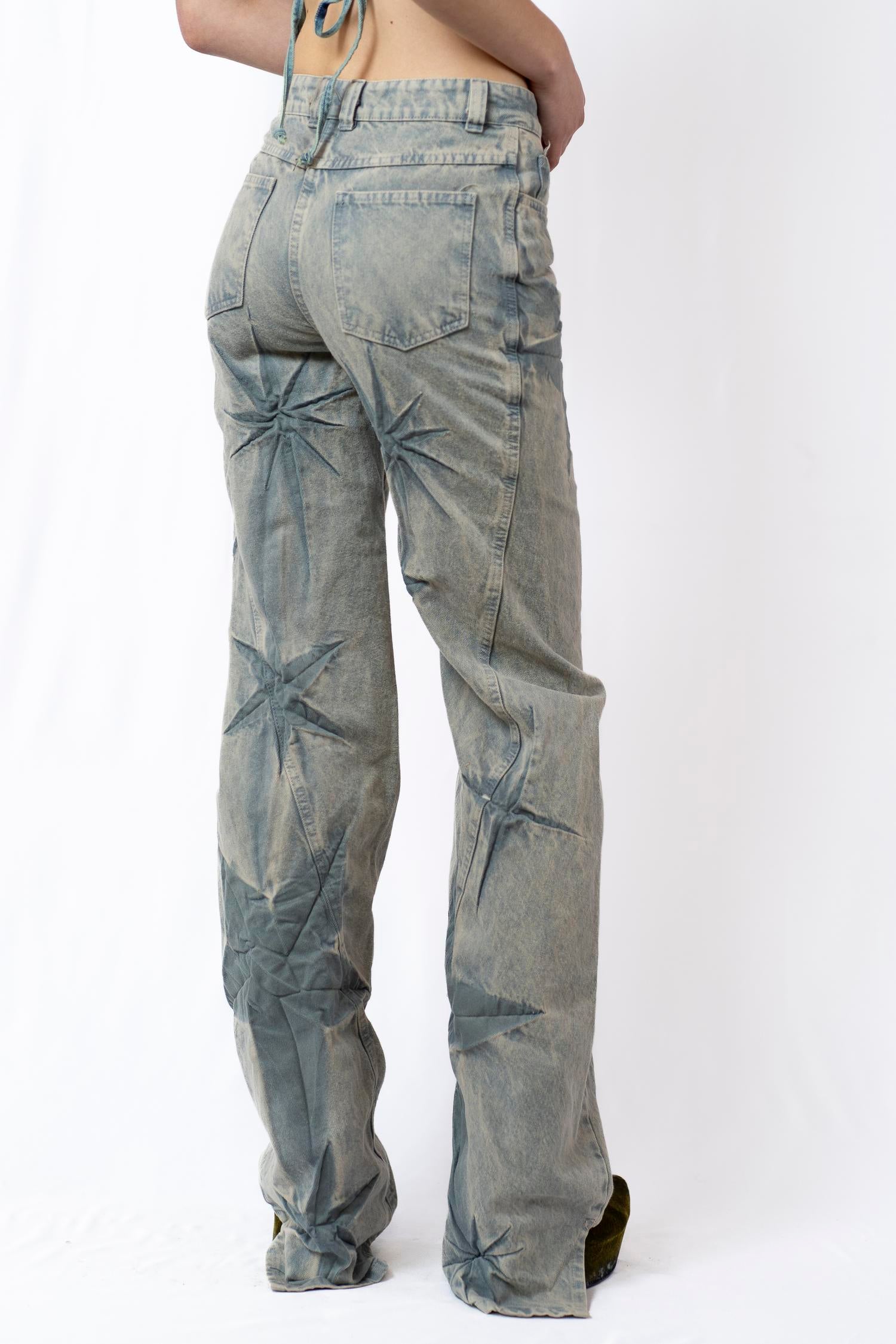 Boyfriend spiral sparkles jeans