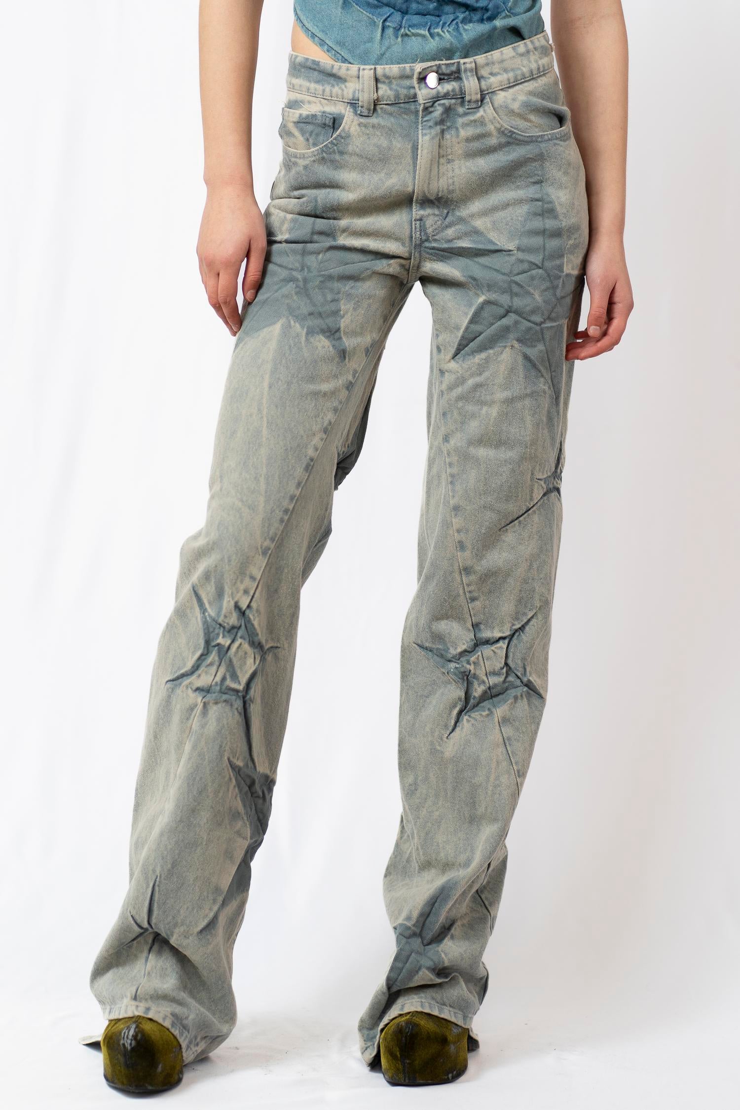 Boyfriend spiral sparkles jeans