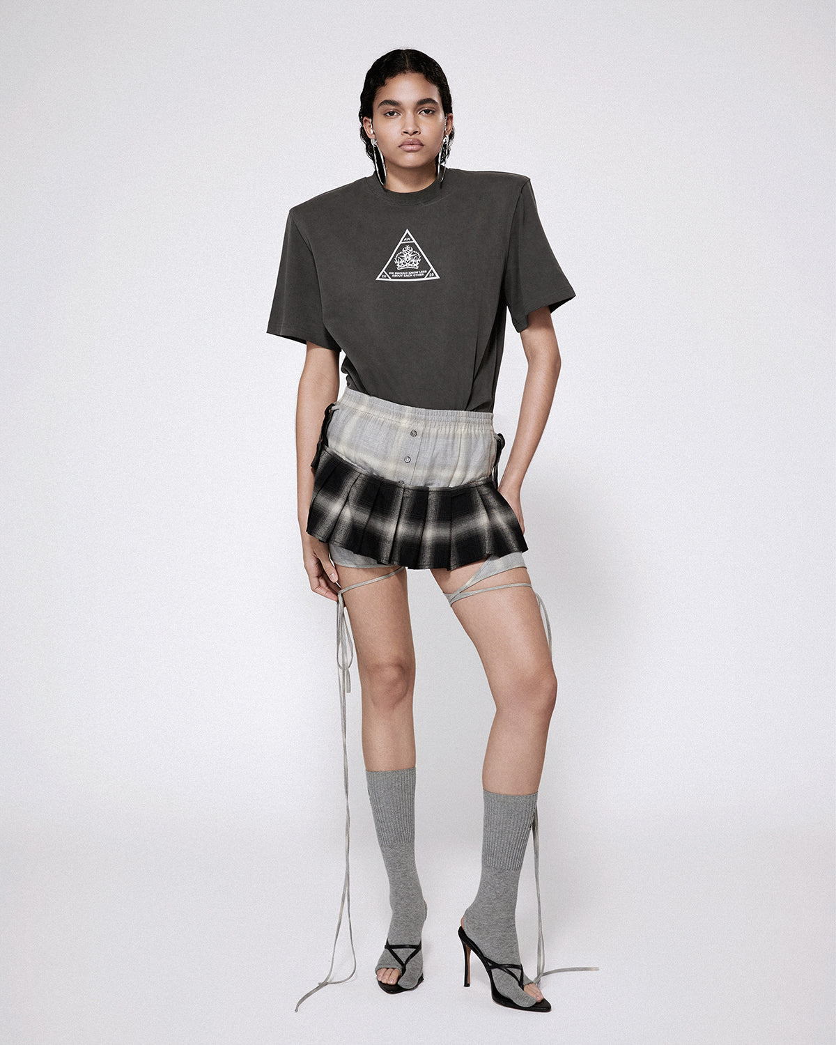 Boxy srvc t-shirt washed black