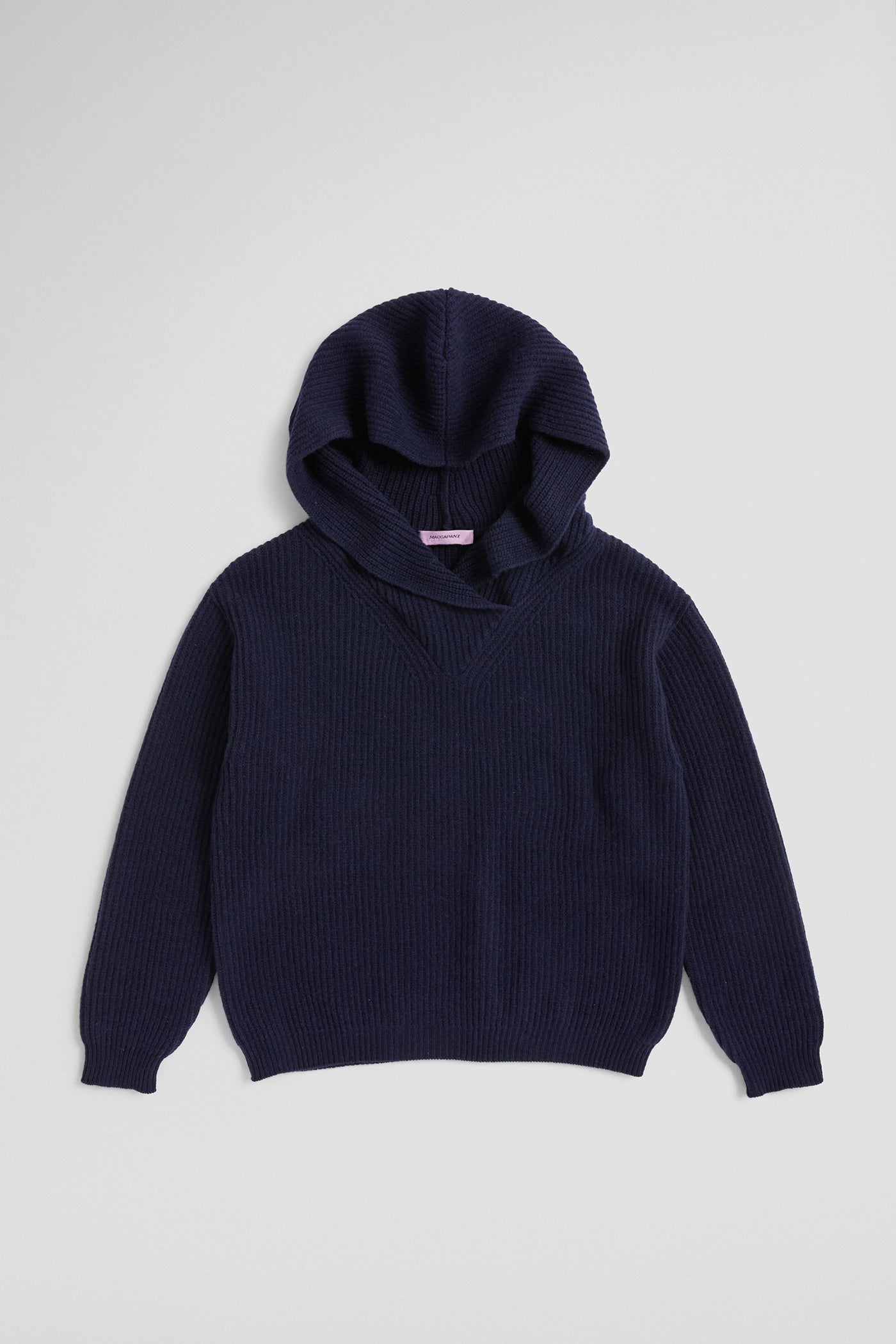 Knitted hoodie