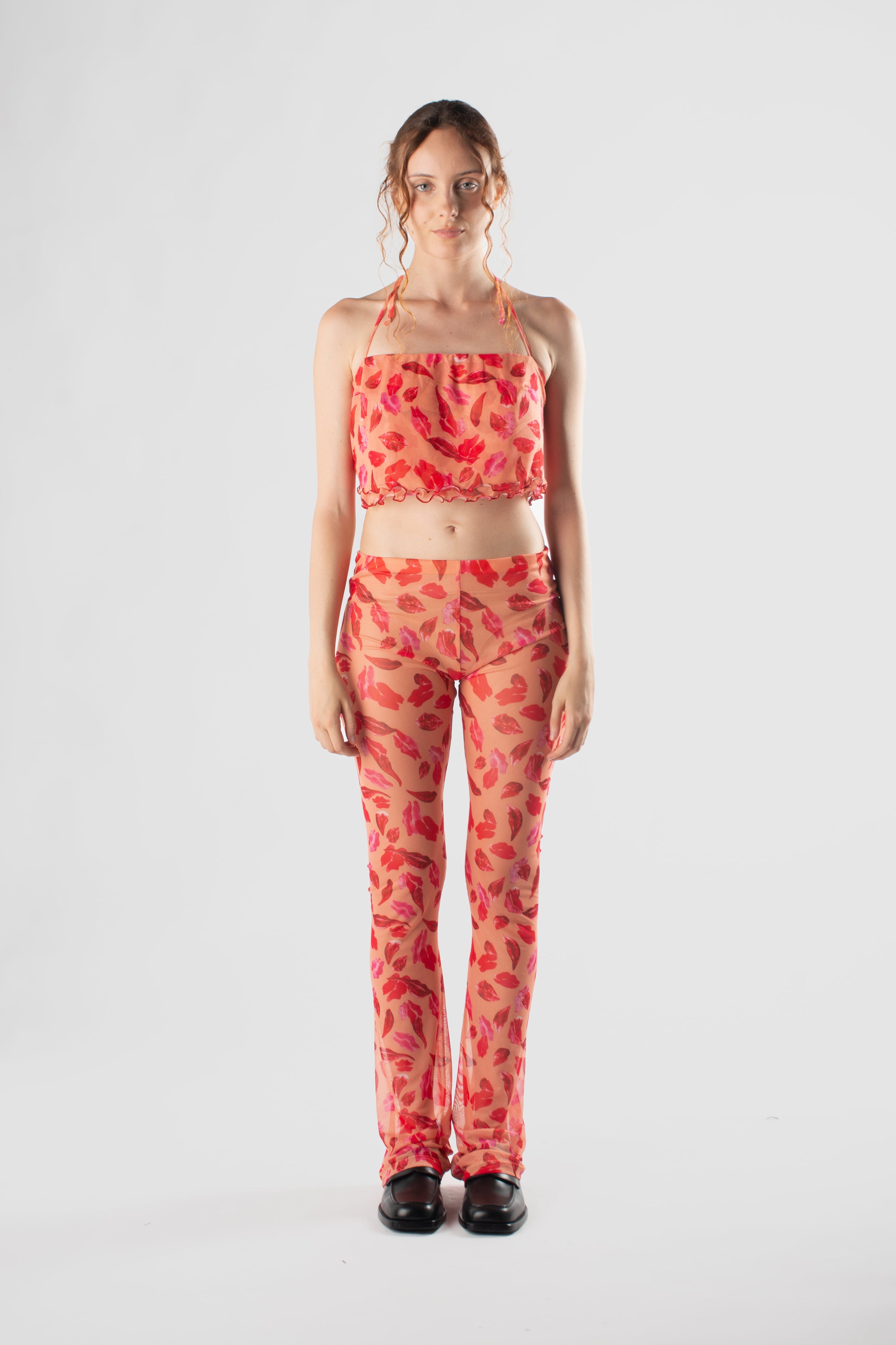 Pantalone stampa bocche