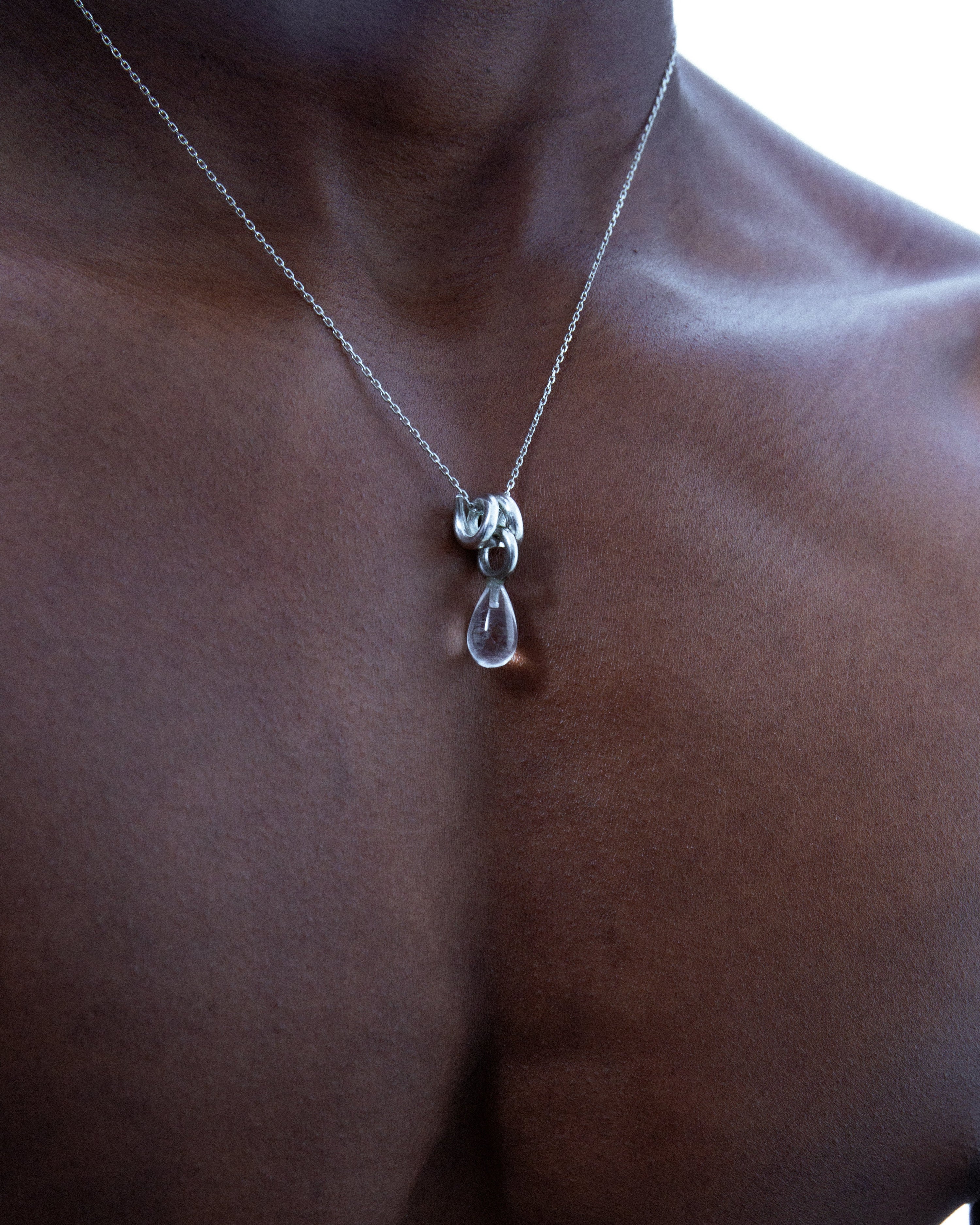 Spike drop necklace