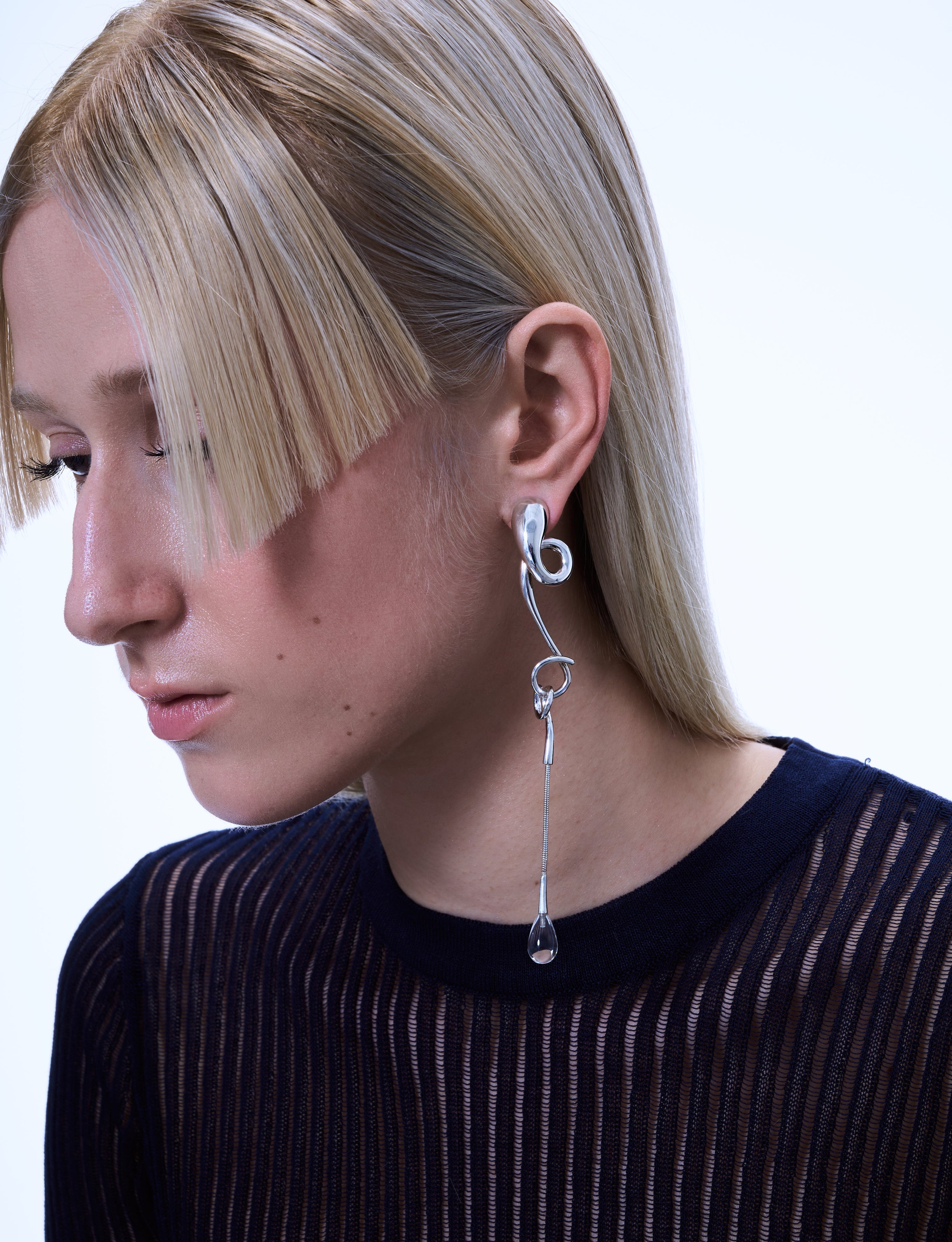 Long drop earrings