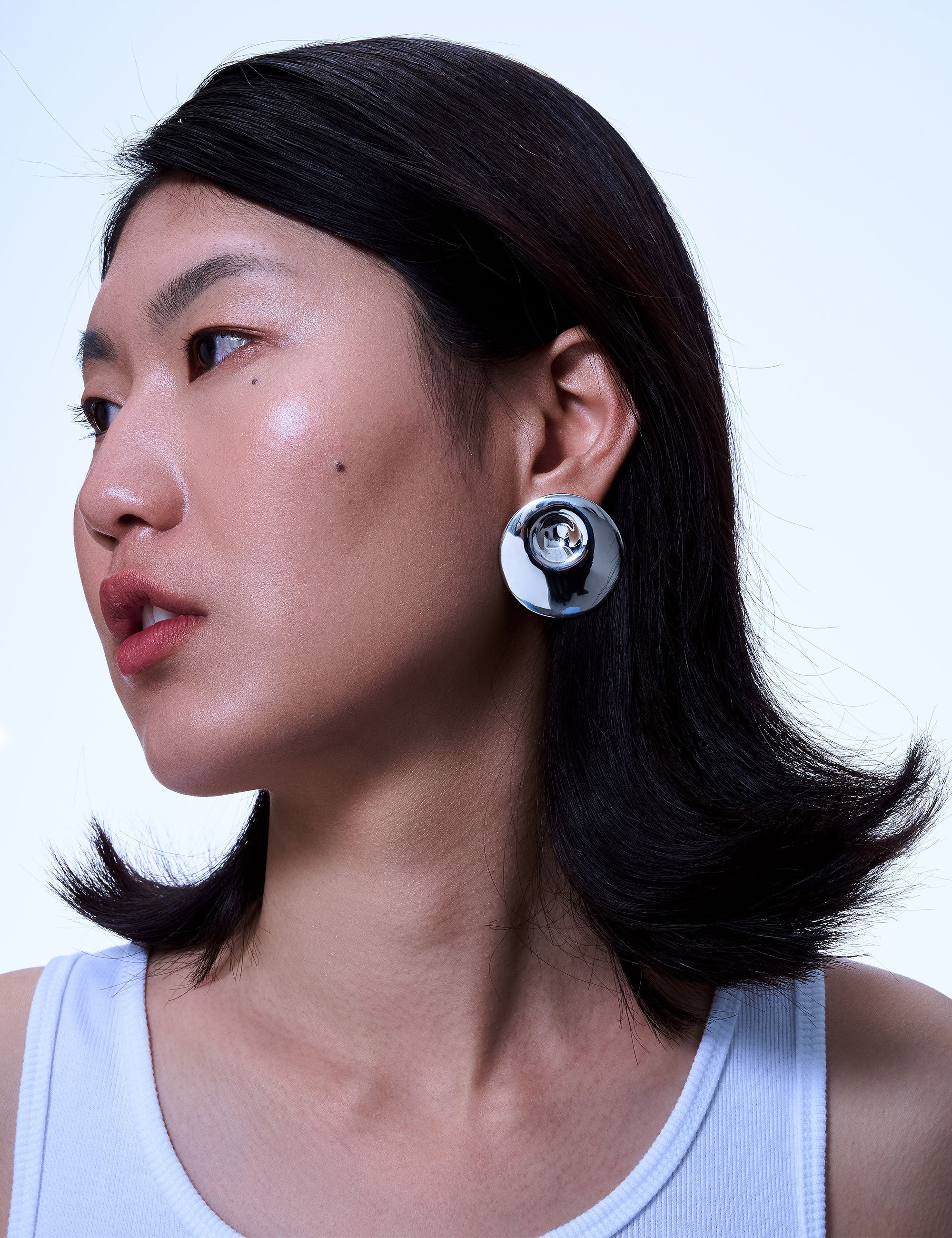 Oval earrings