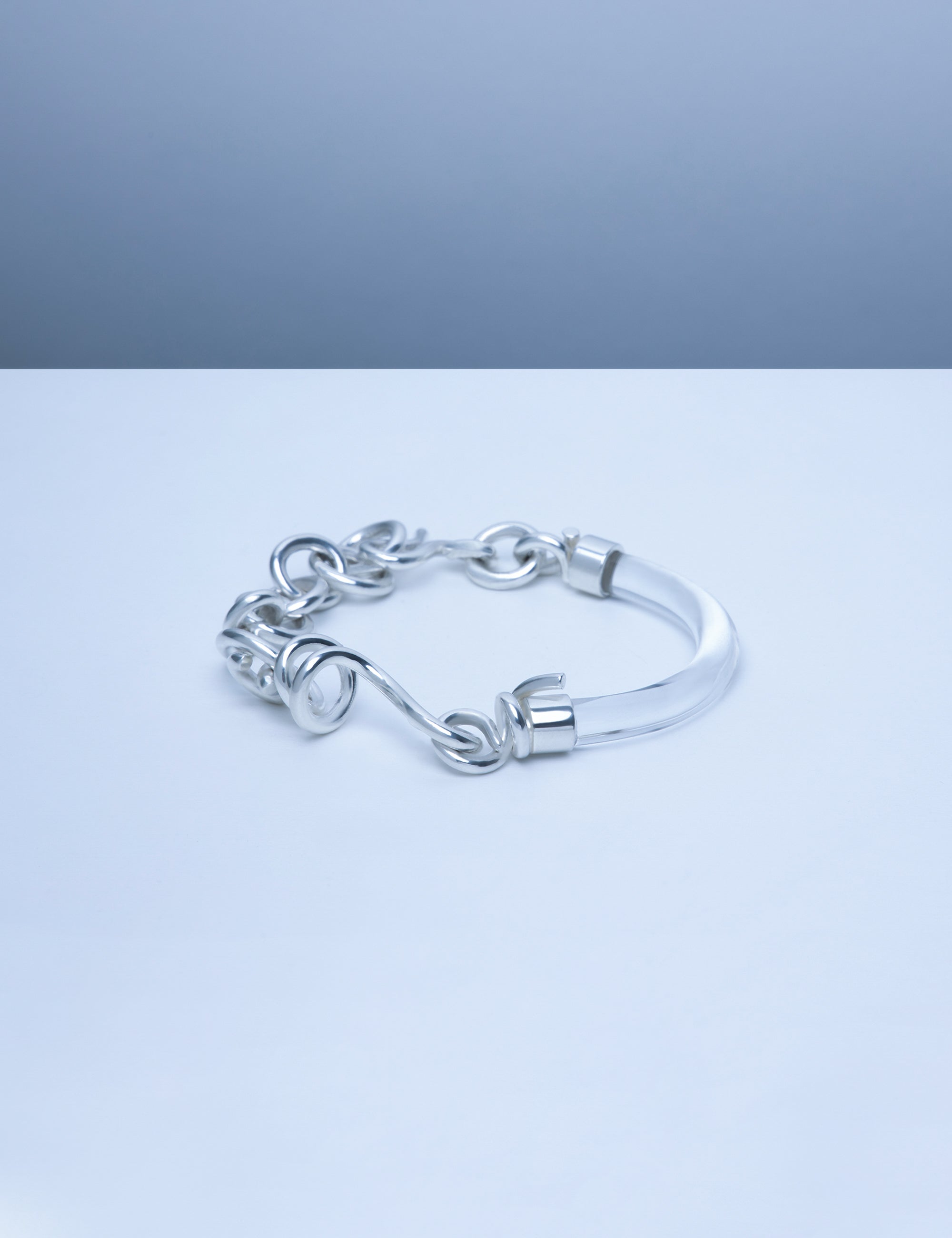 Worm chain bracelet