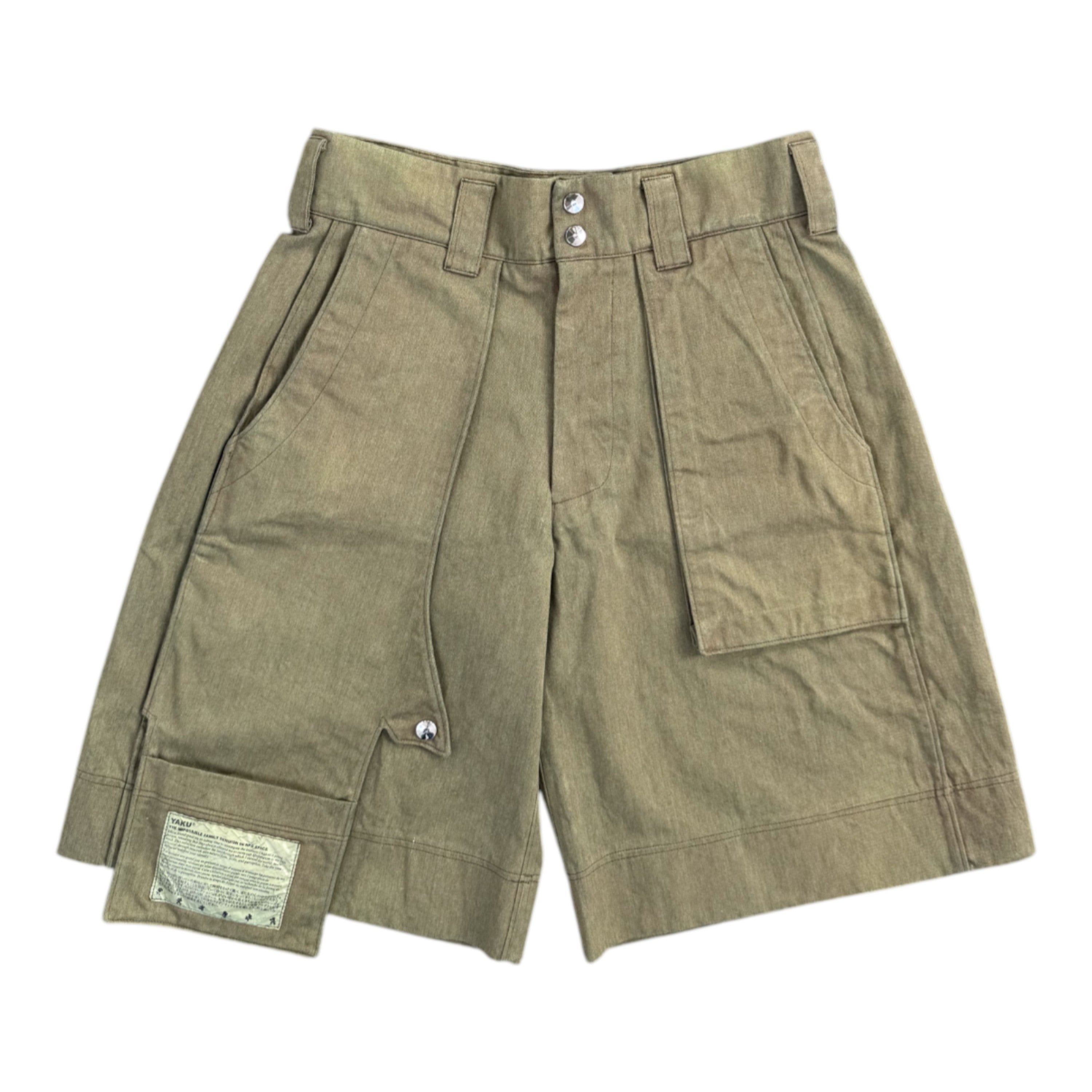 7-pocket cargo short - army green