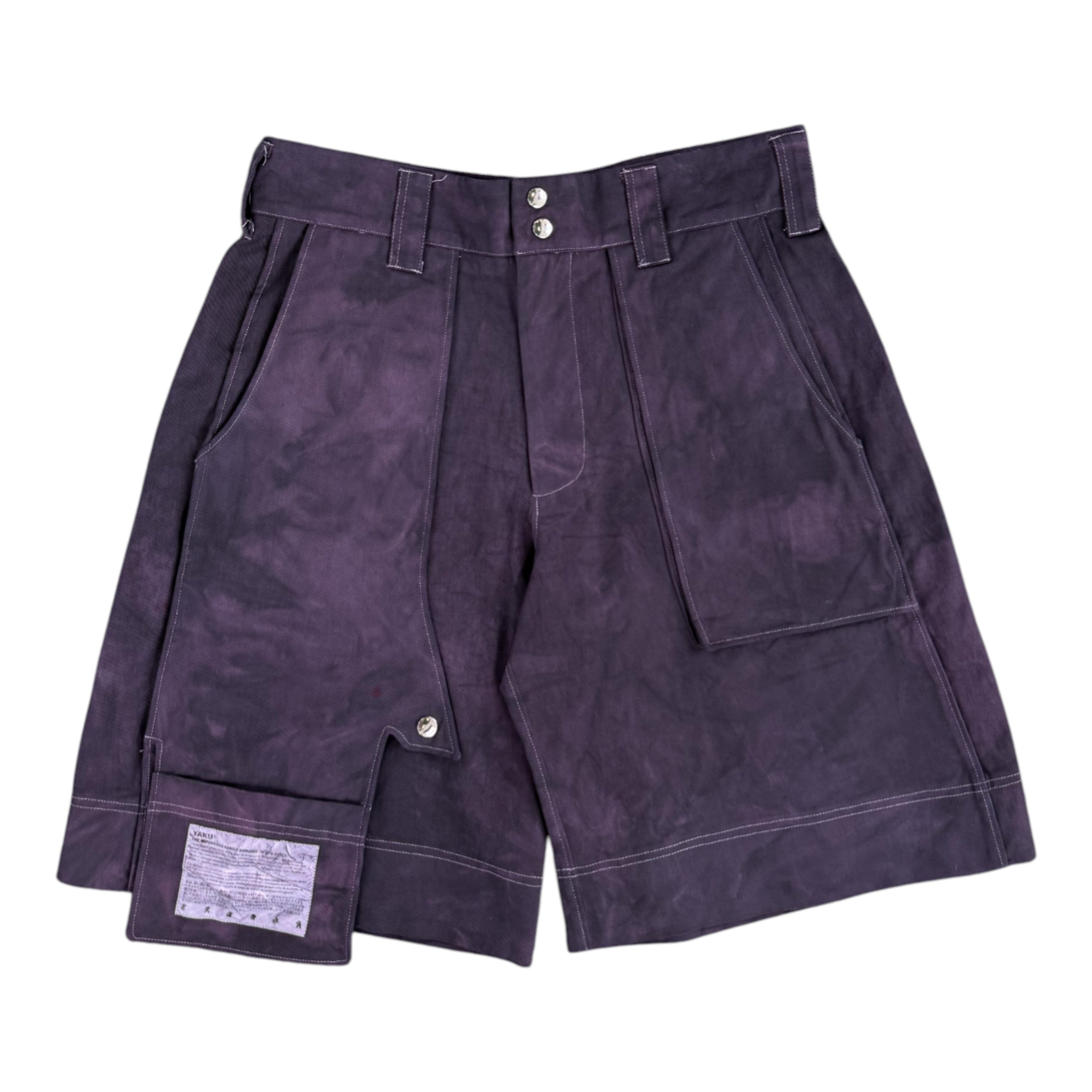 7-pocket cargo short - dark purple