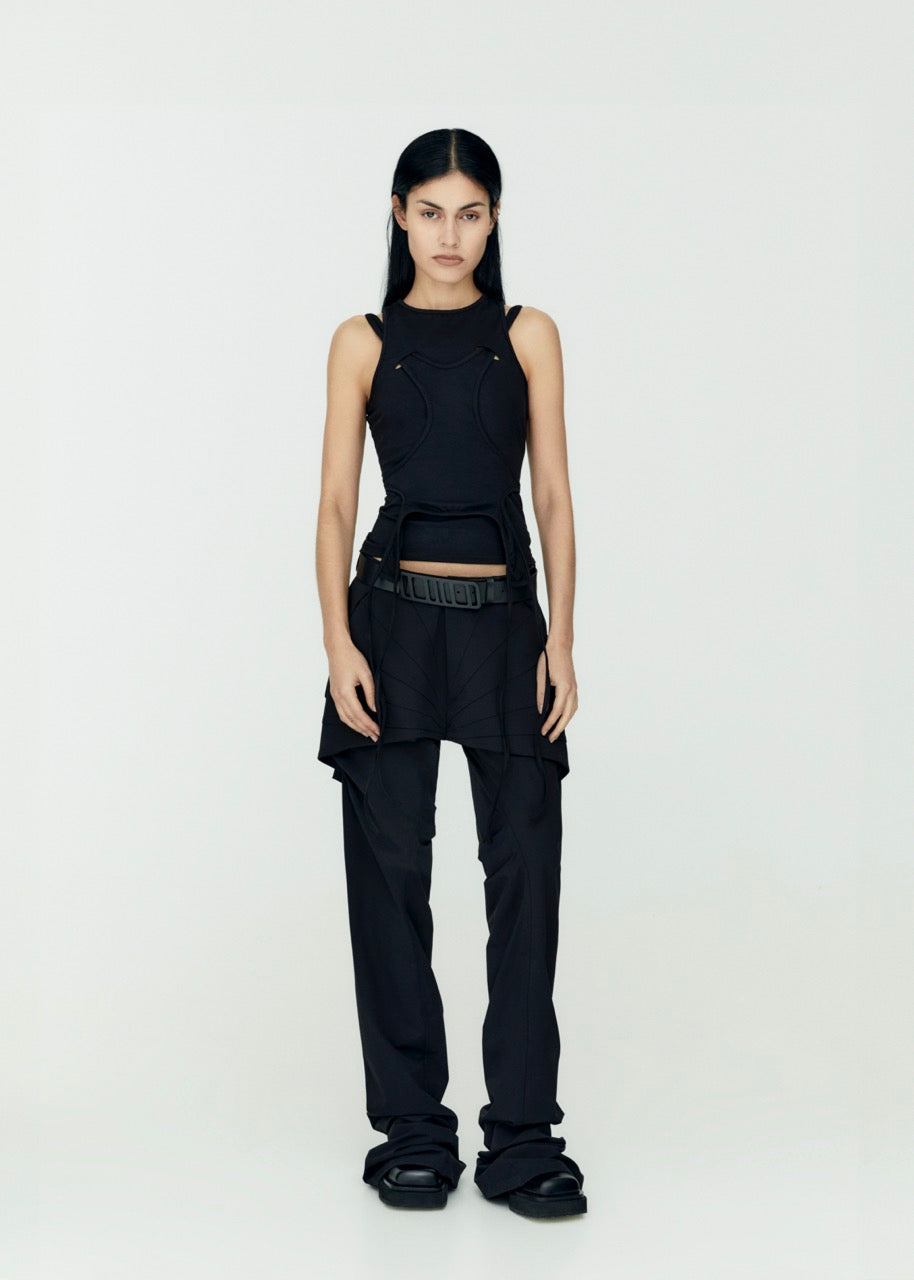 Double tank top black