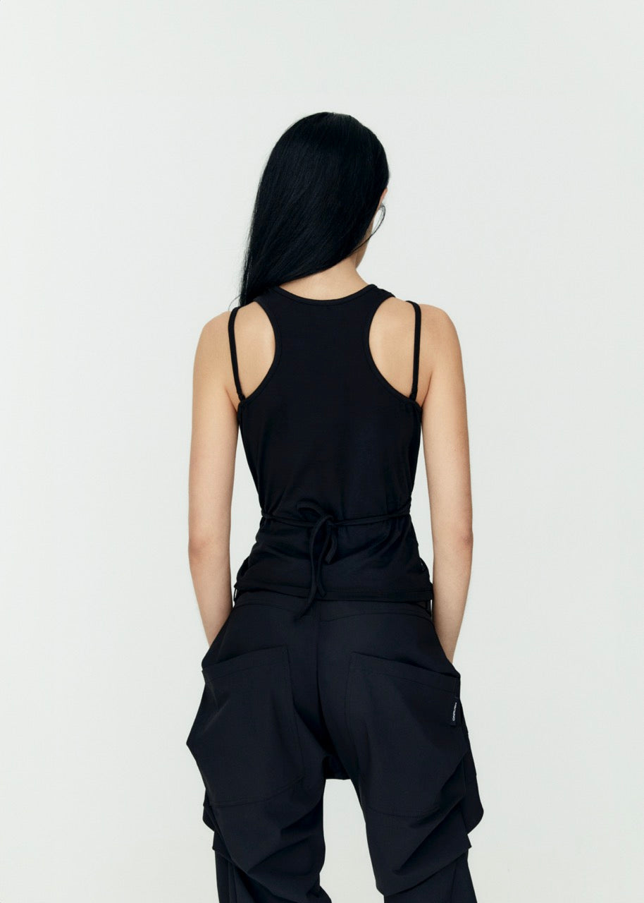 Double tank top black