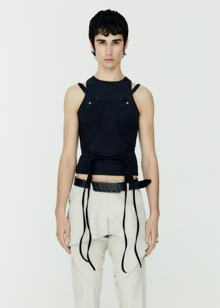 Double tank top black