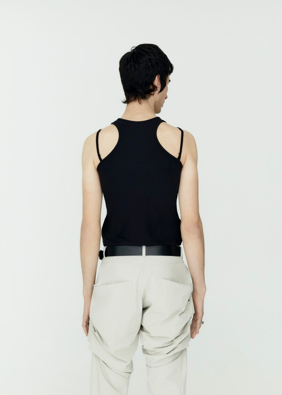 Double tank top black