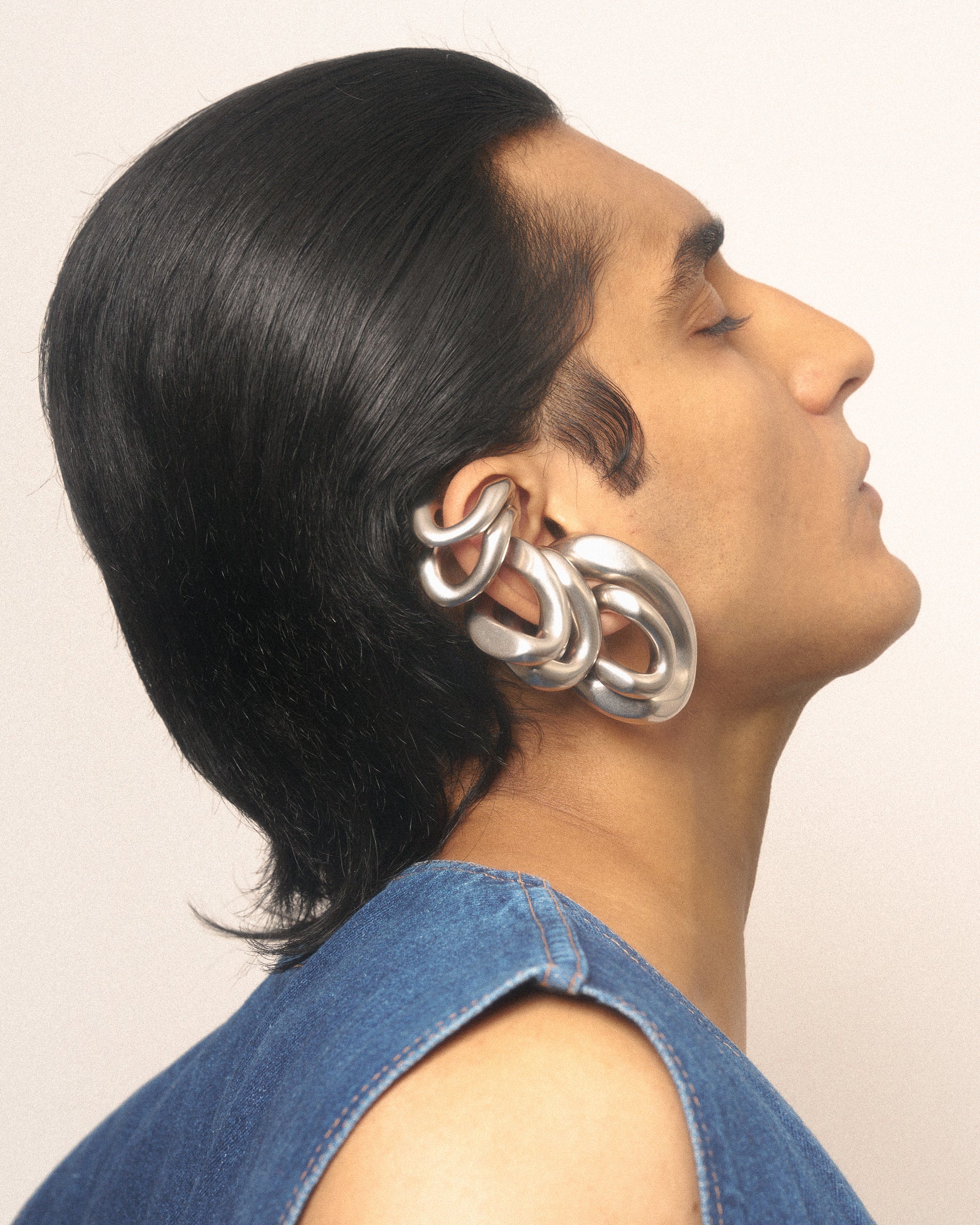 Catena double ear cuff