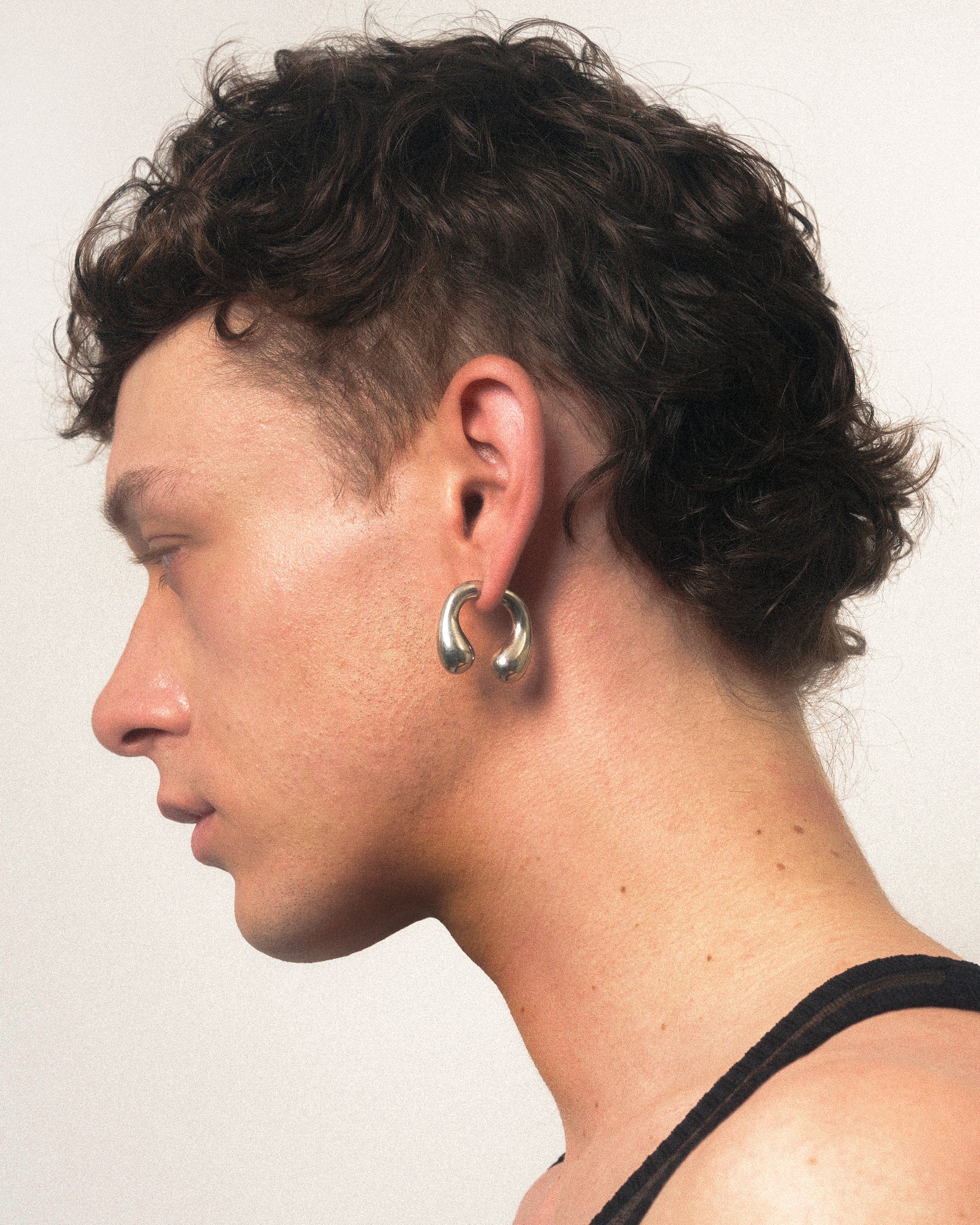 P helix earrings silver