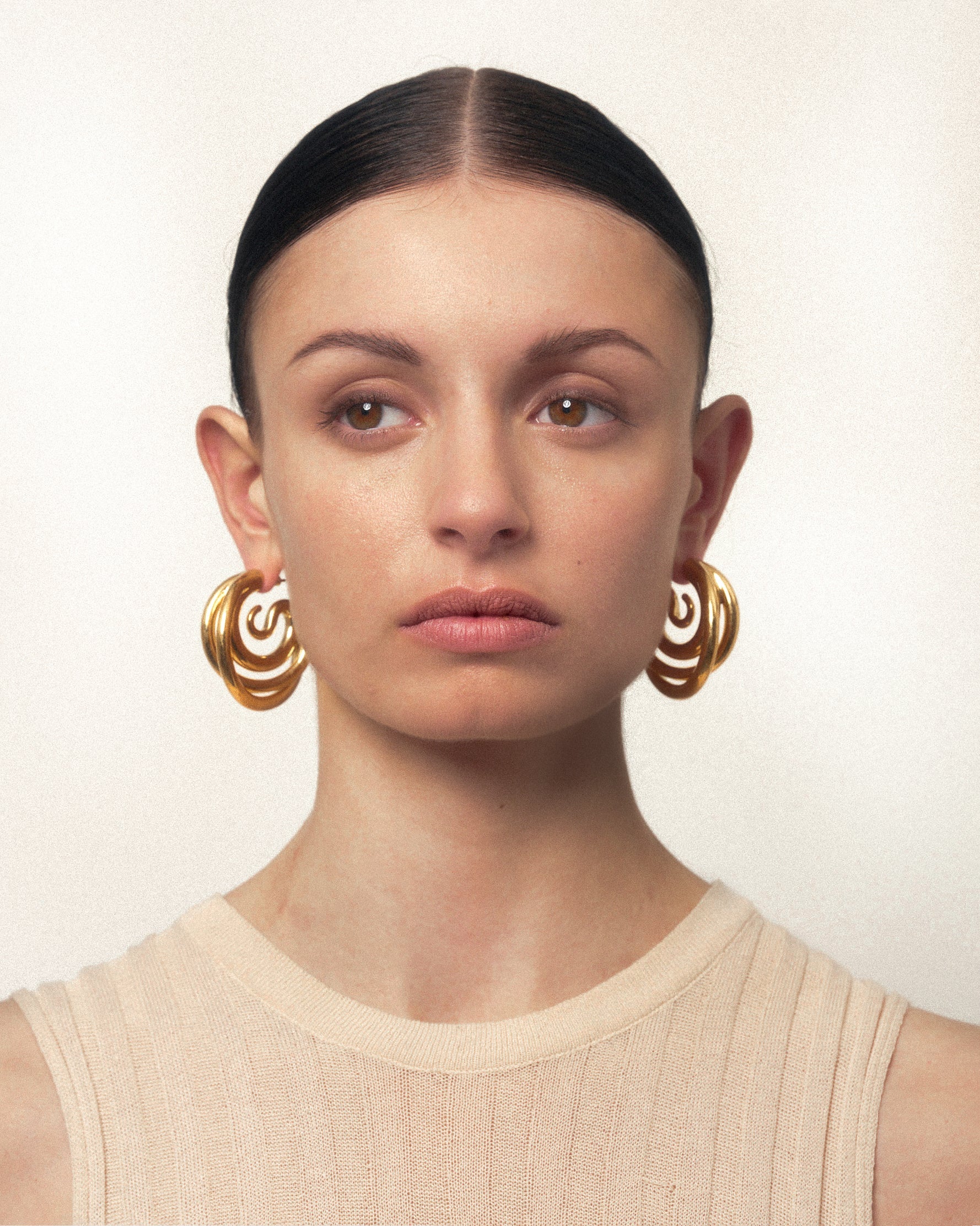 Triptych earrings medium