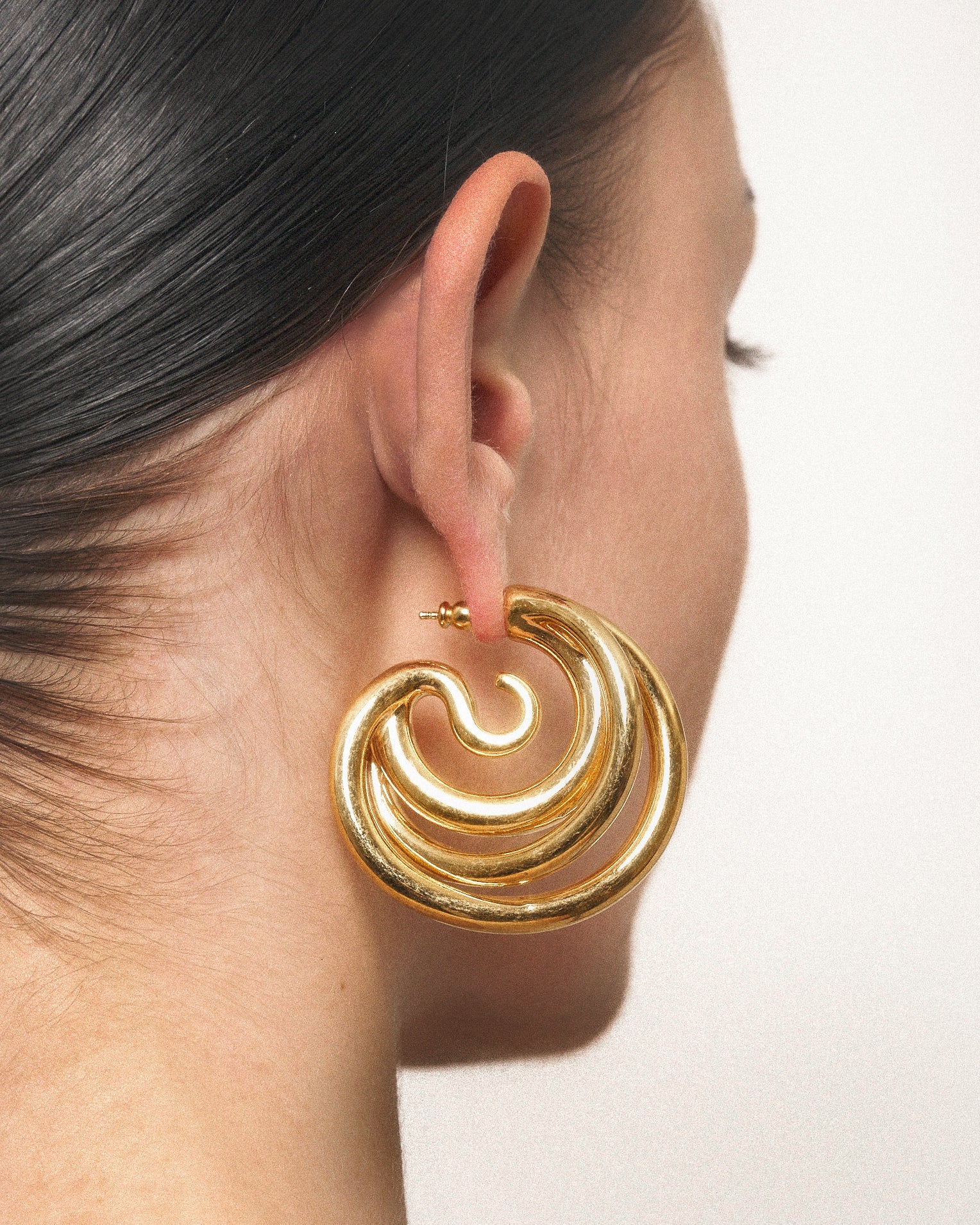 Triptych earrings medium