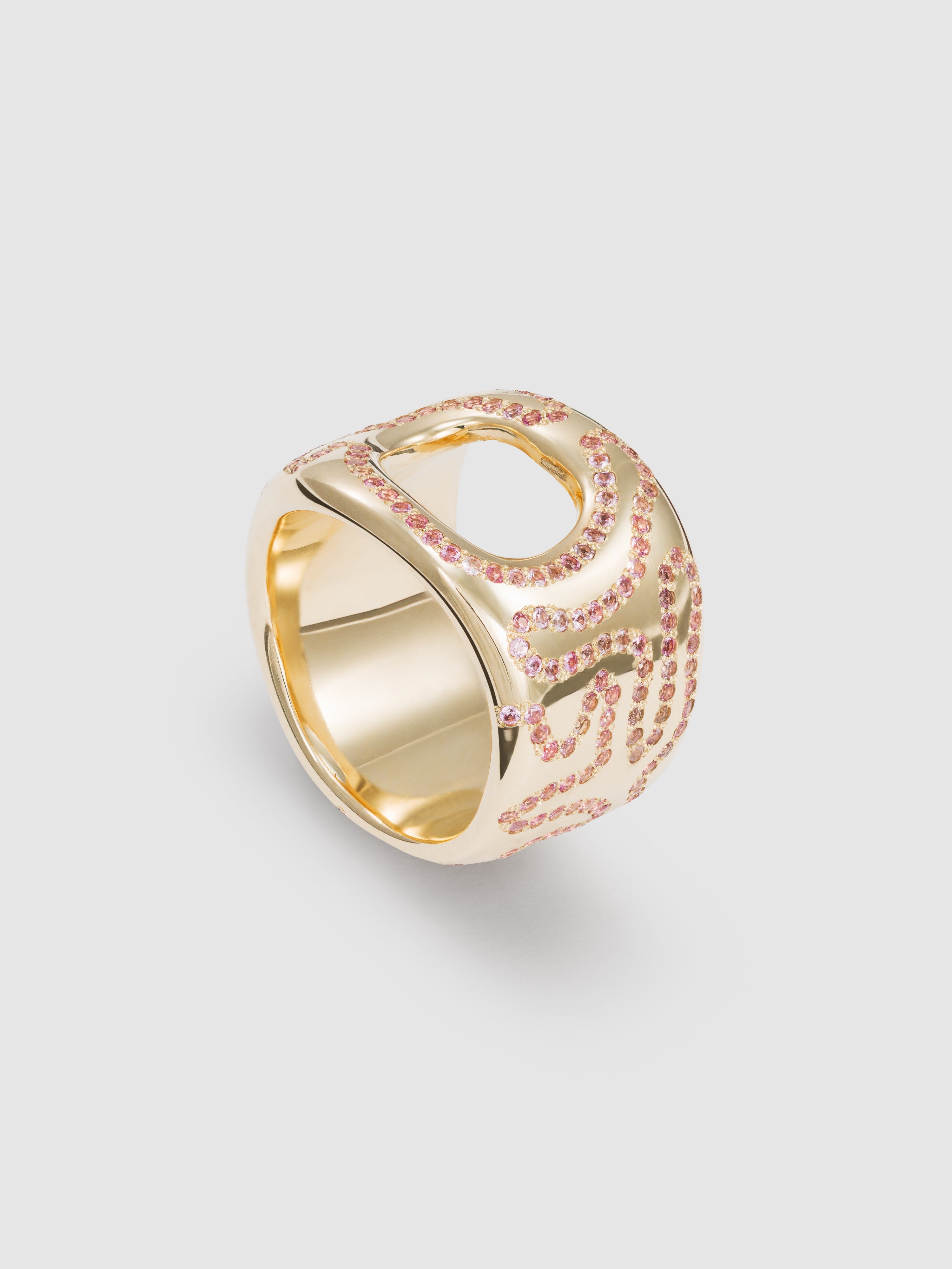 Pavé globe ring