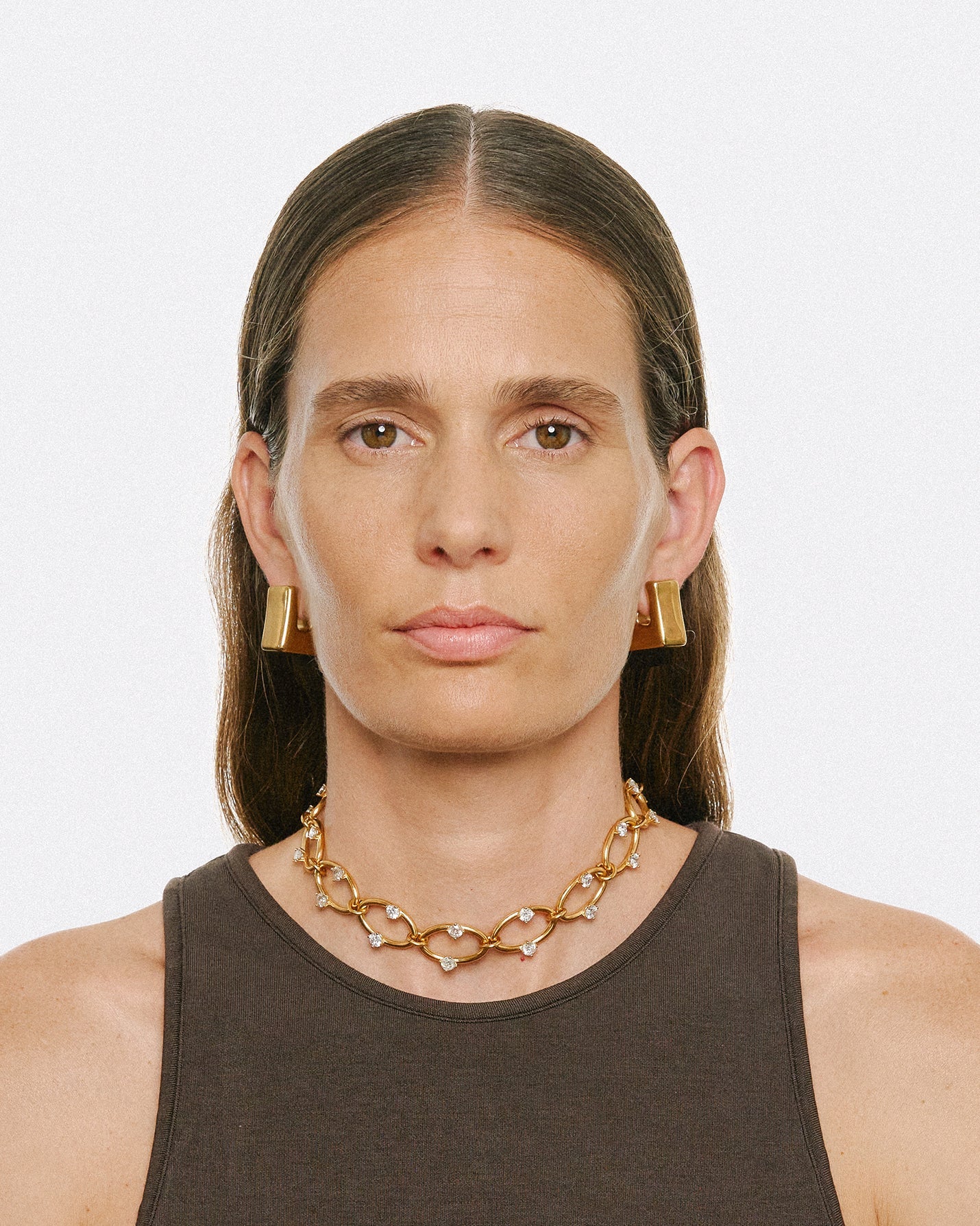 Cubo earrings gold