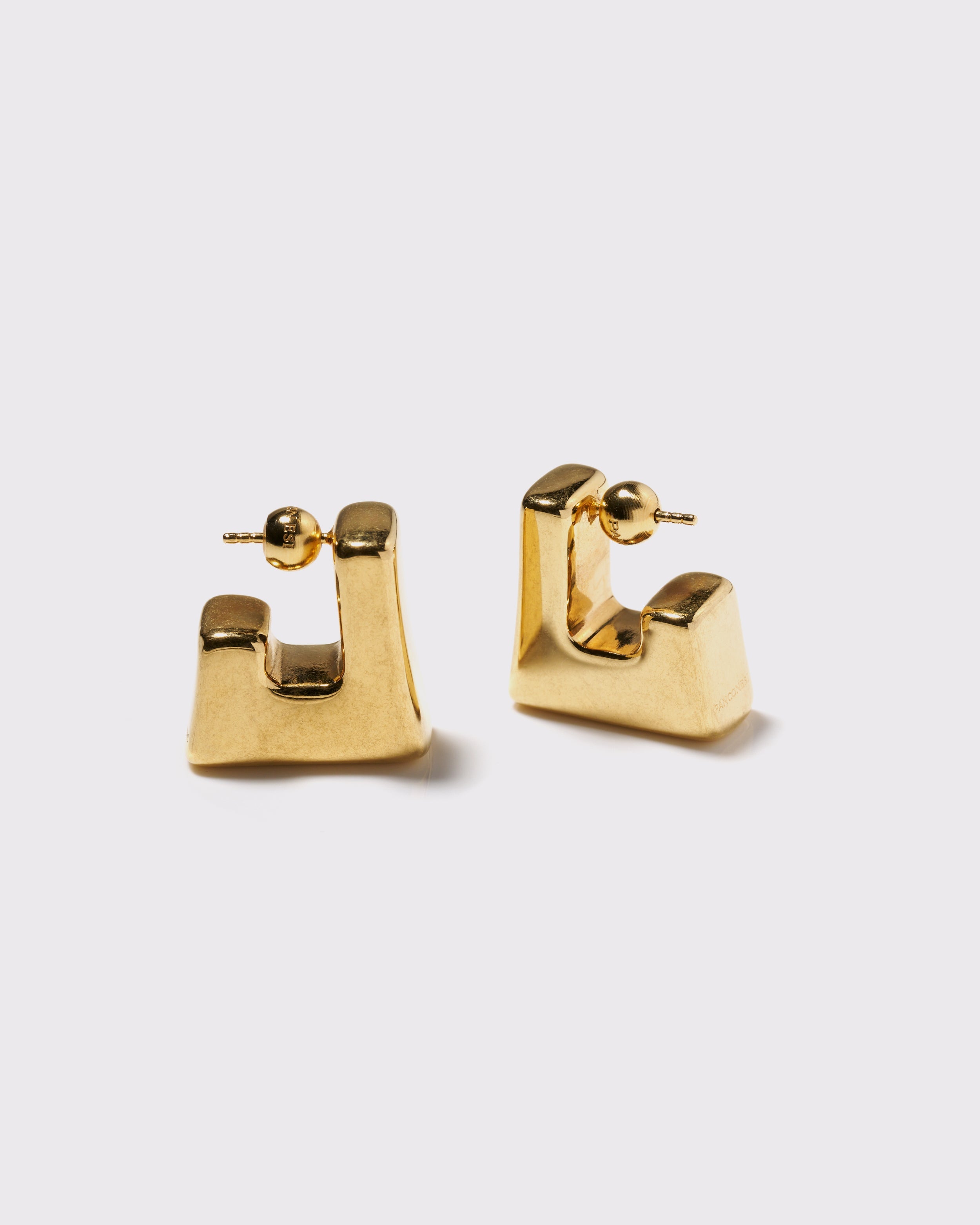 Cubo earrings gold