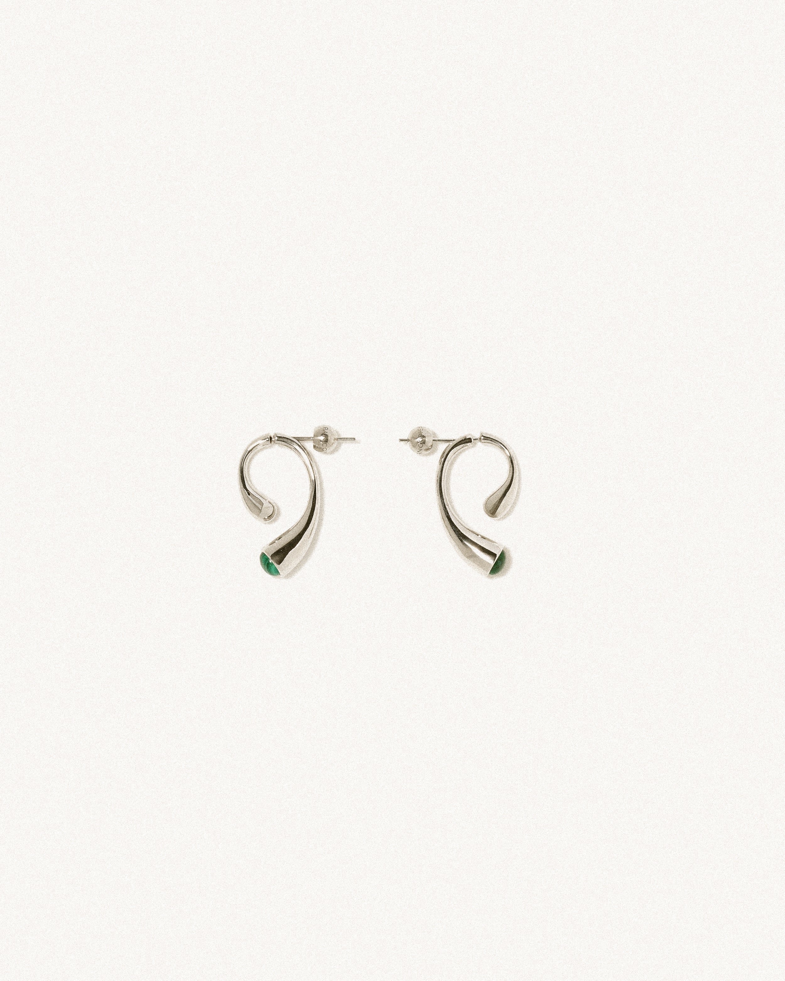 P malakite earrings