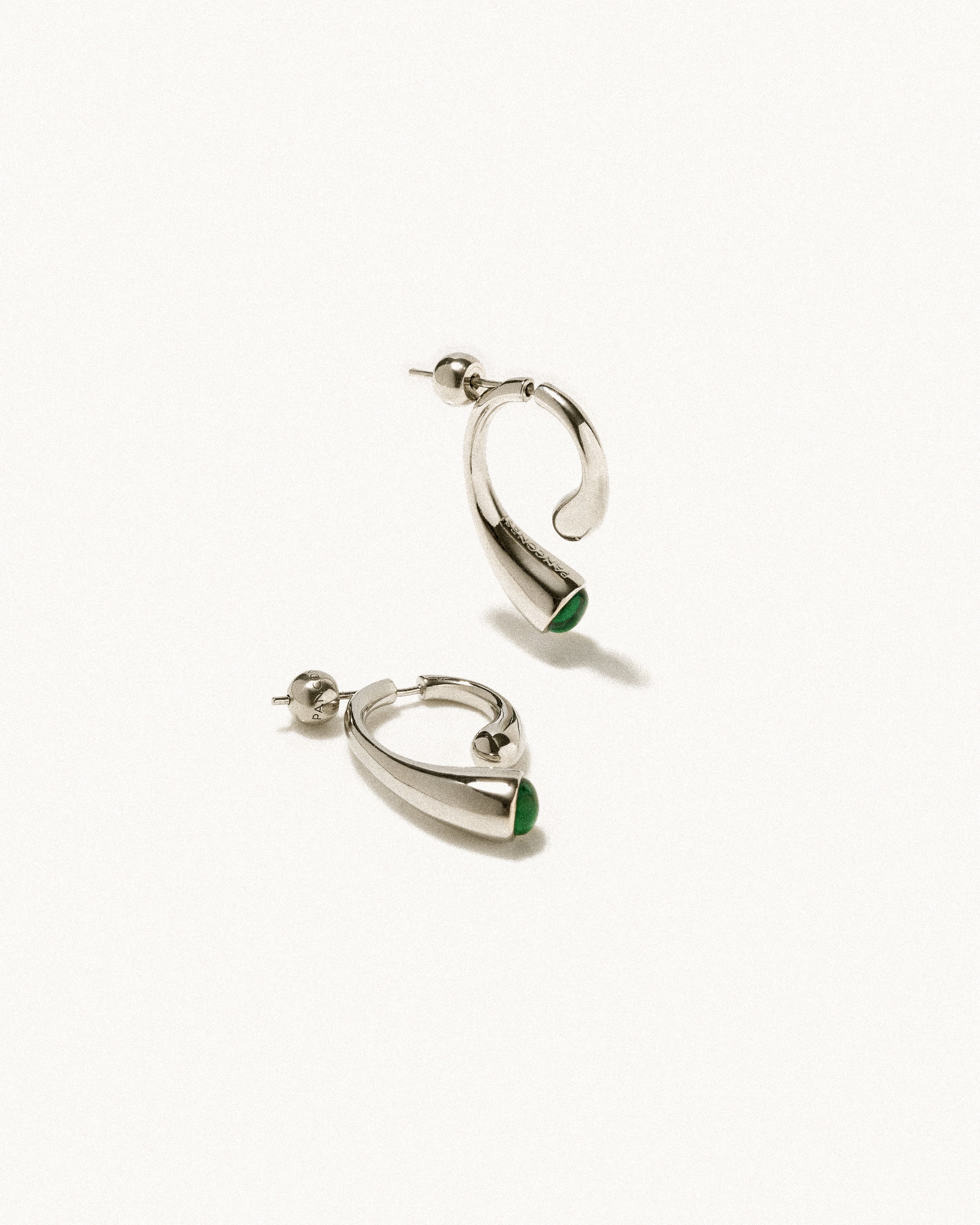 P malakite earrings