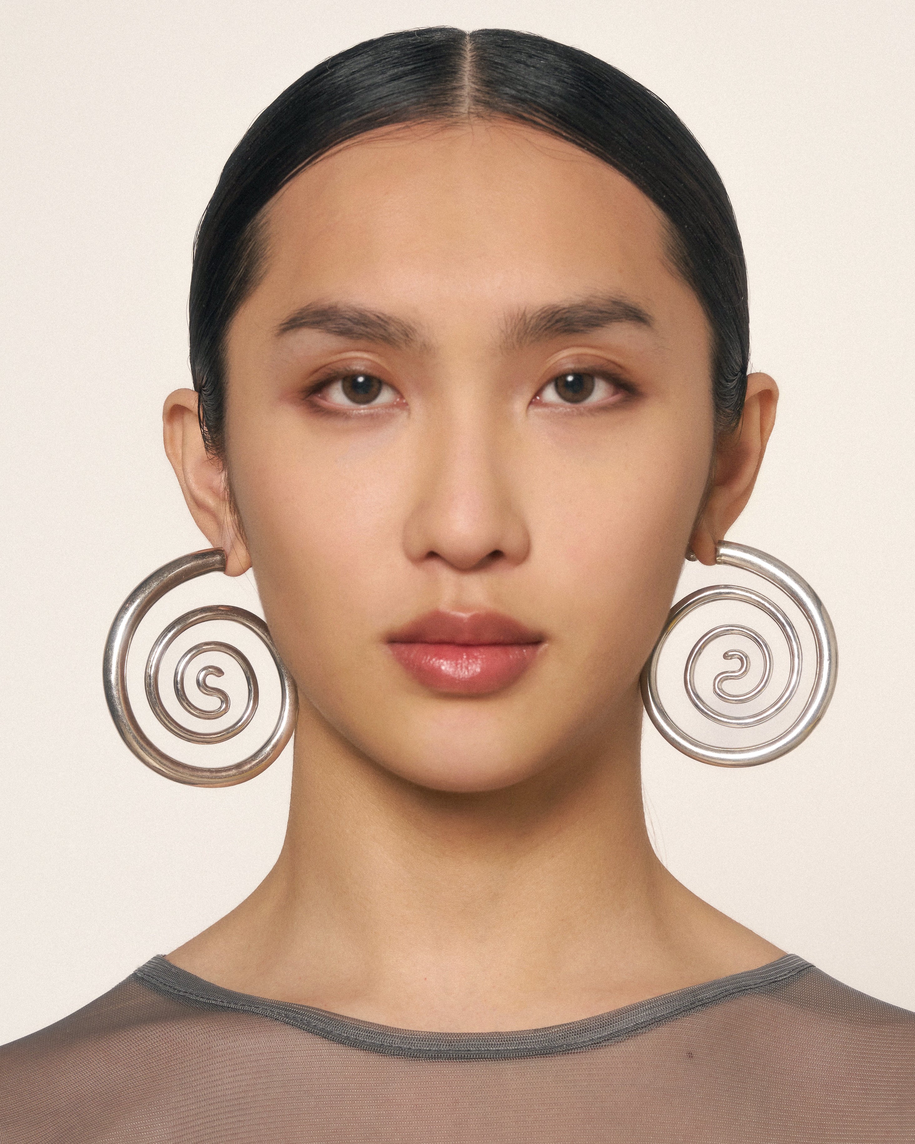 Spiral serpent hoops