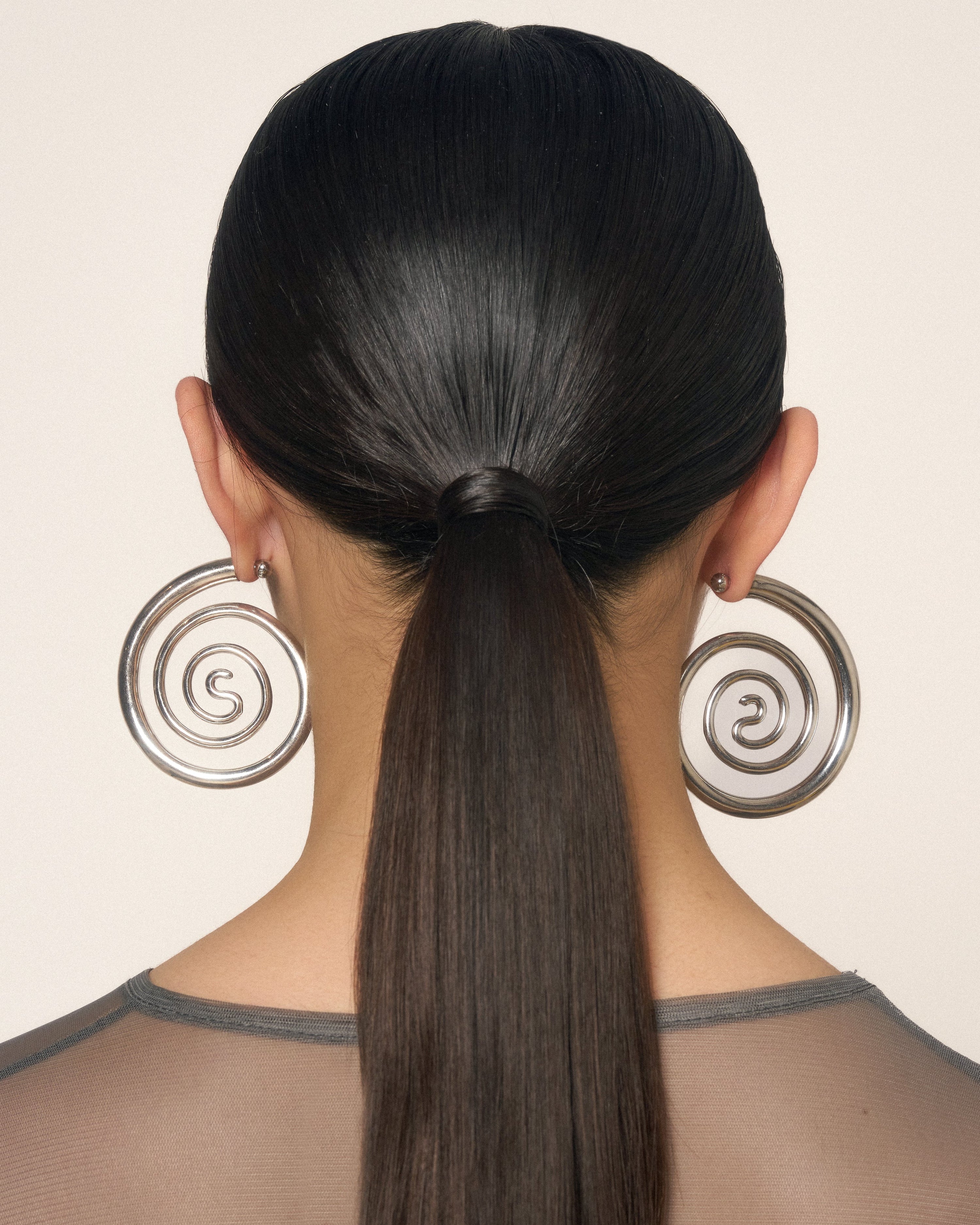 Spiral serpent hoops