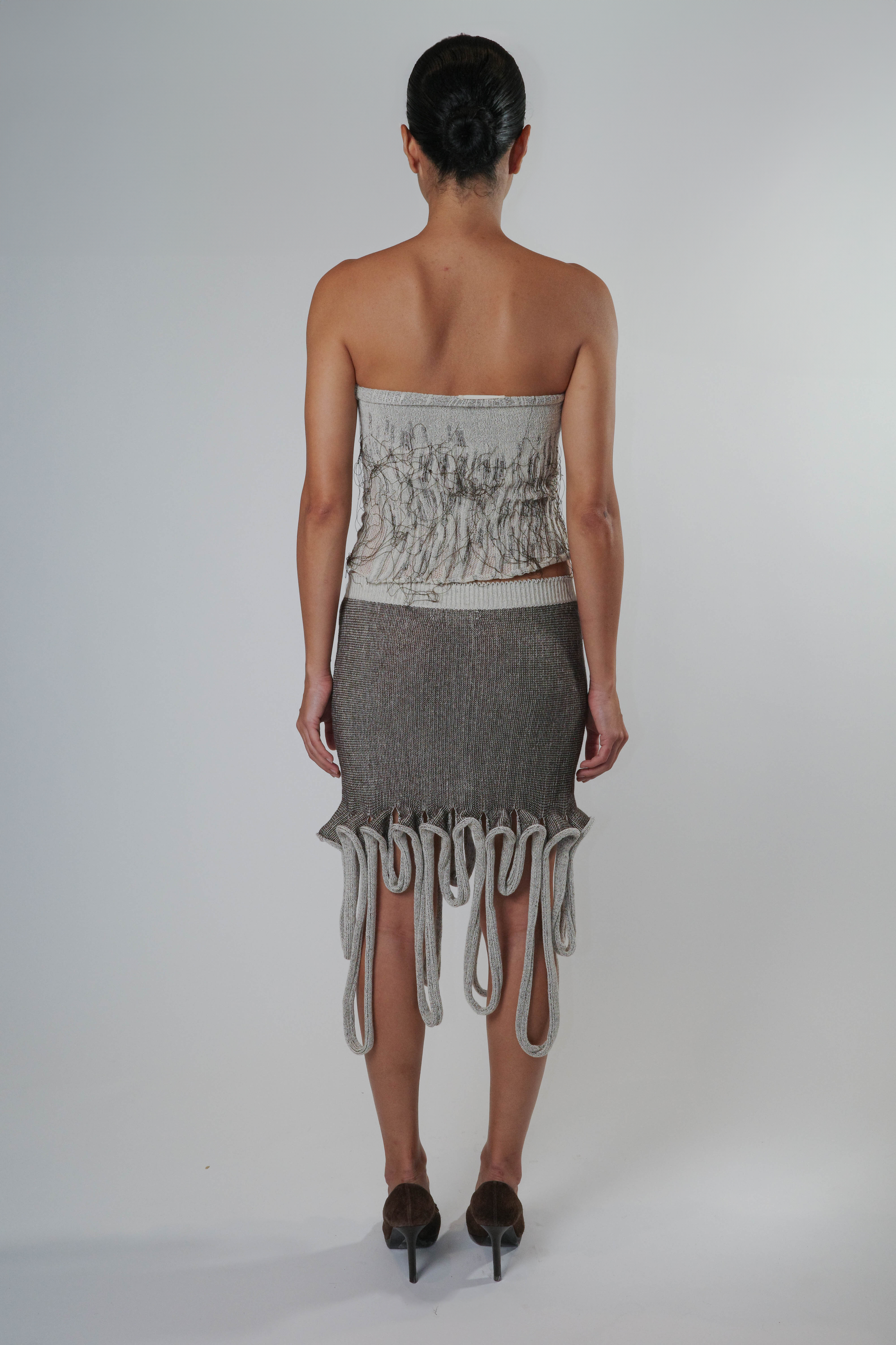 Drops skirt (blown/beige)