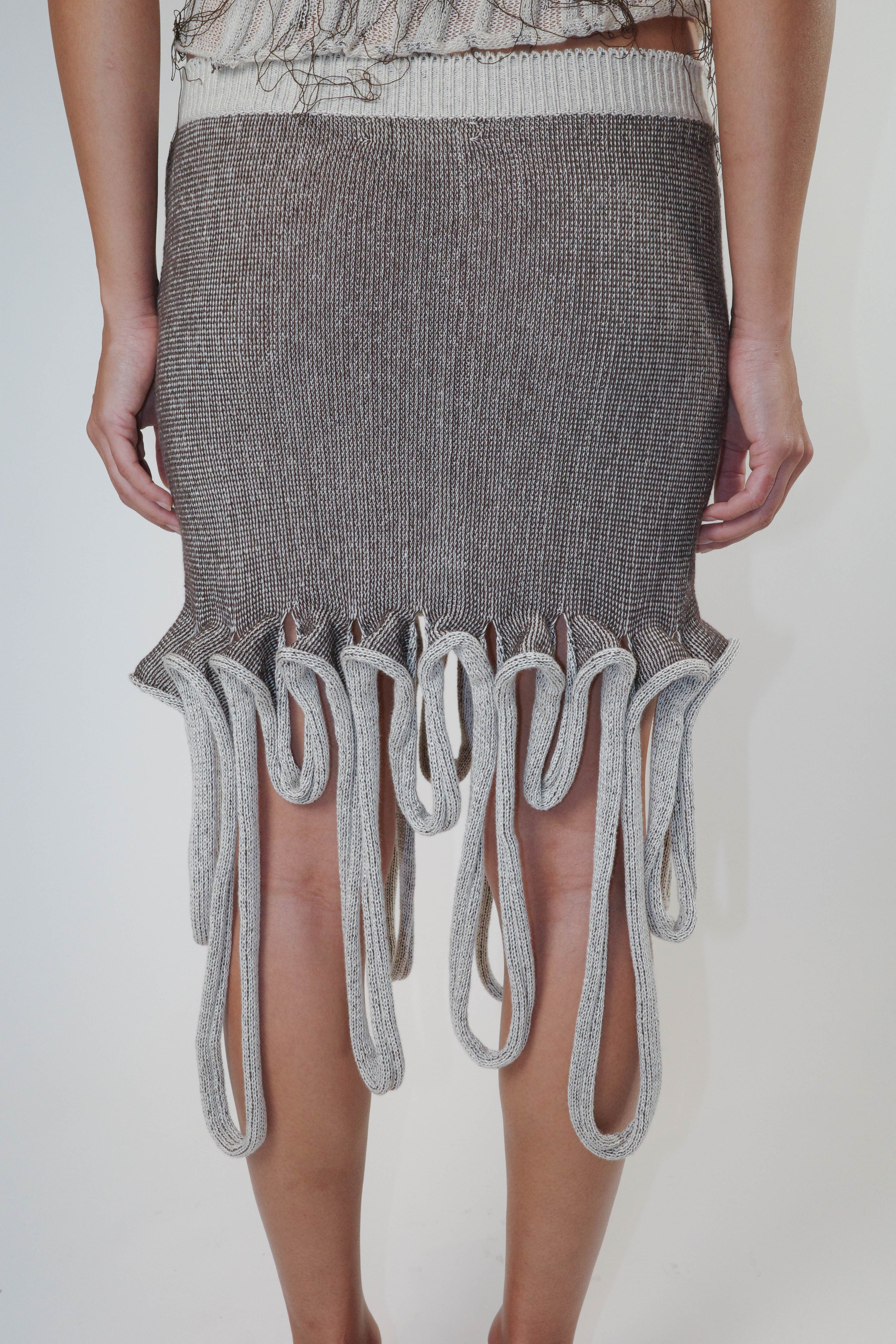 Drops skirt (blown/beige)