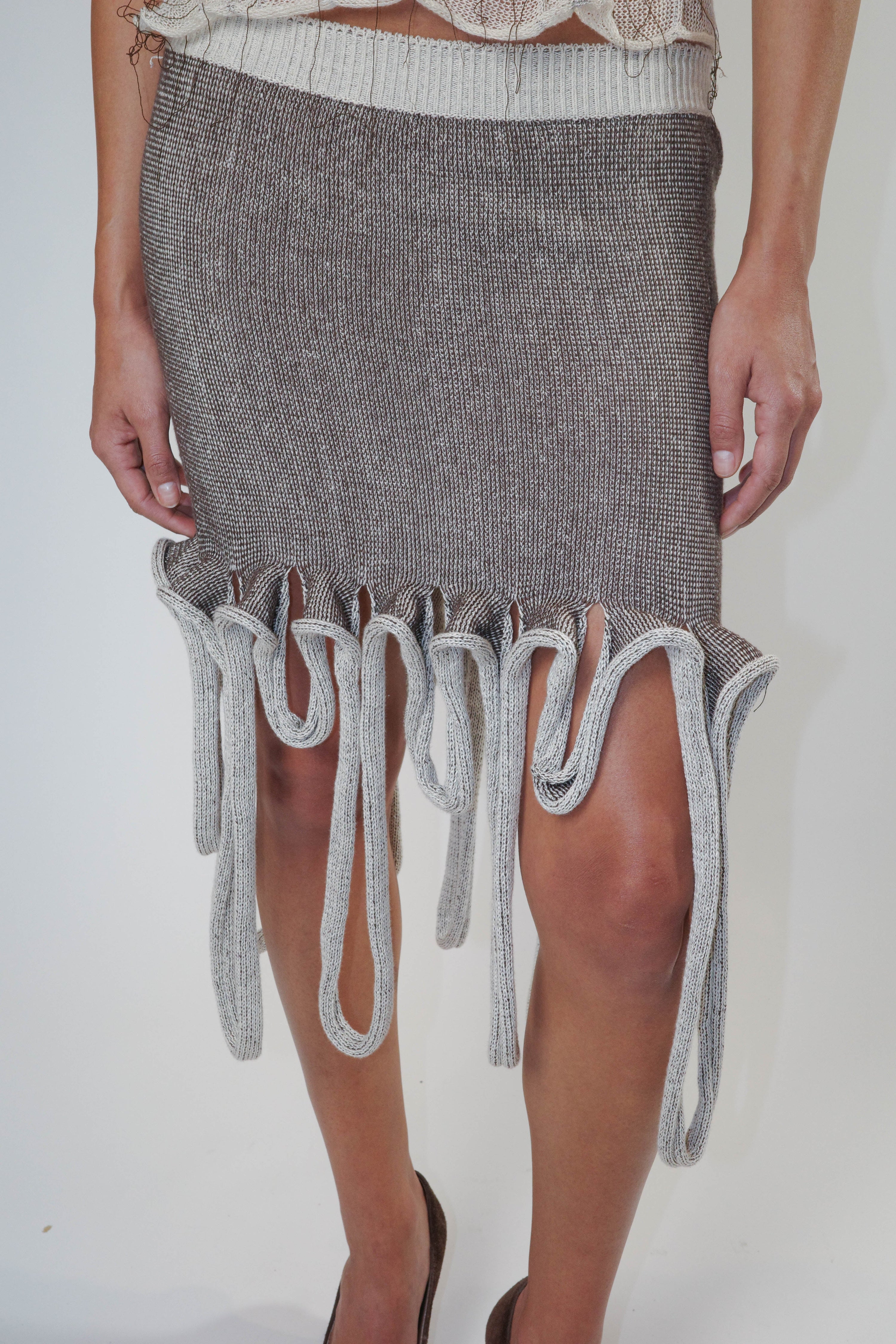Drops skirt (blown/beige)