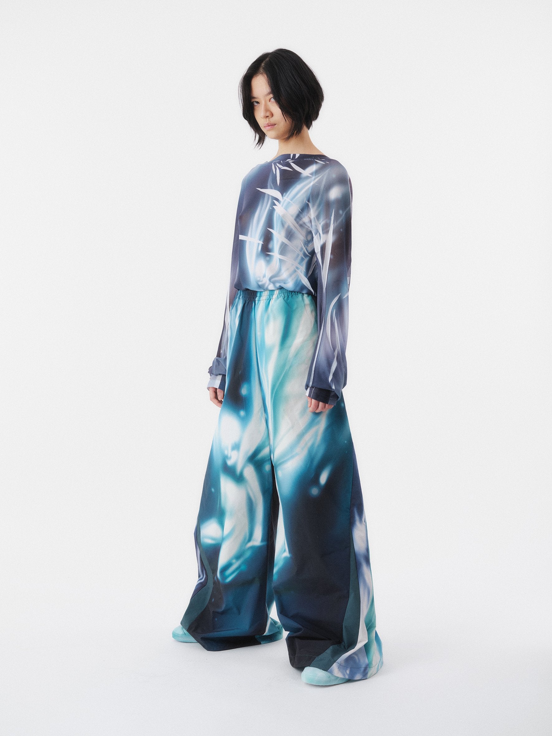 Printed track pant