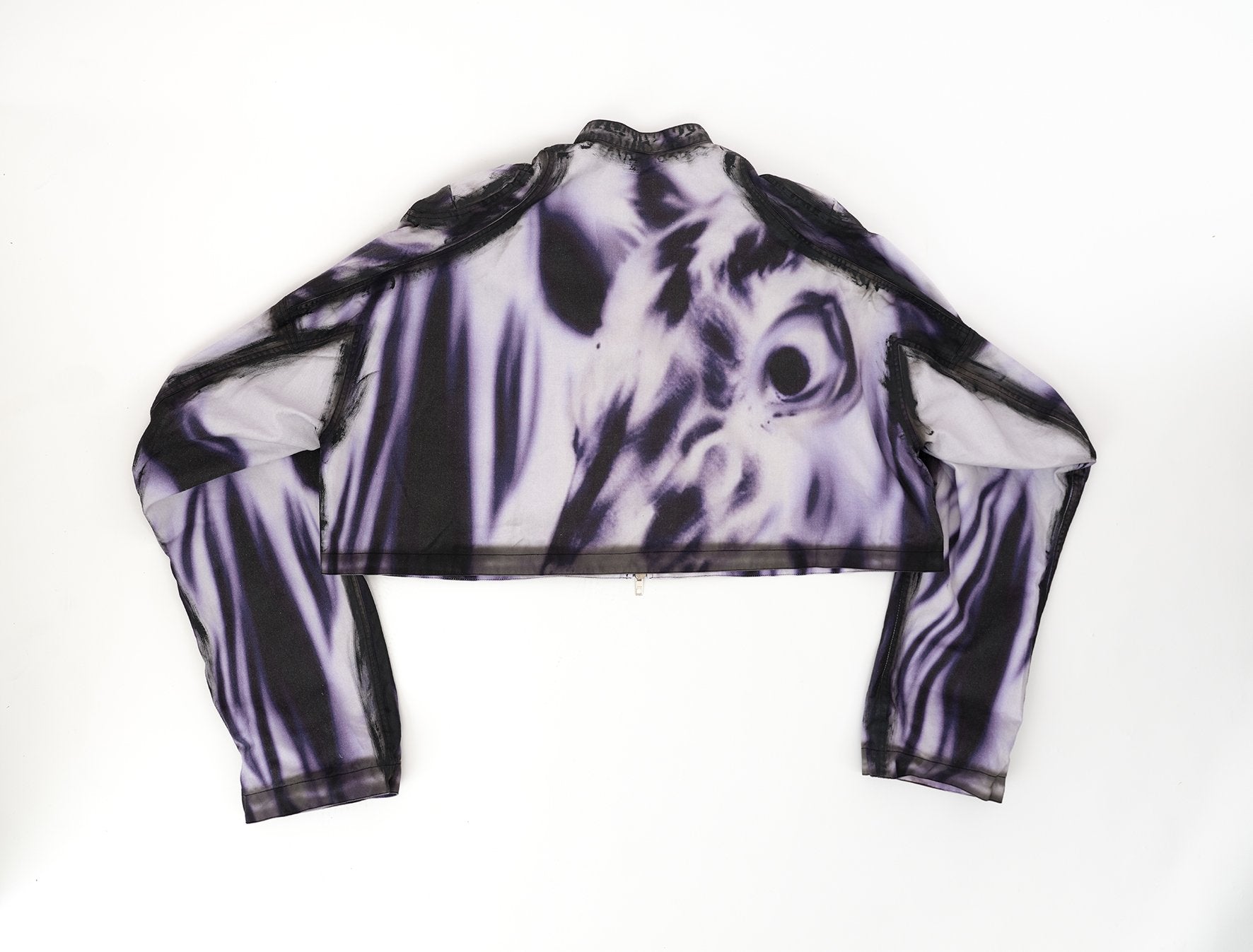 Printed moto jacket