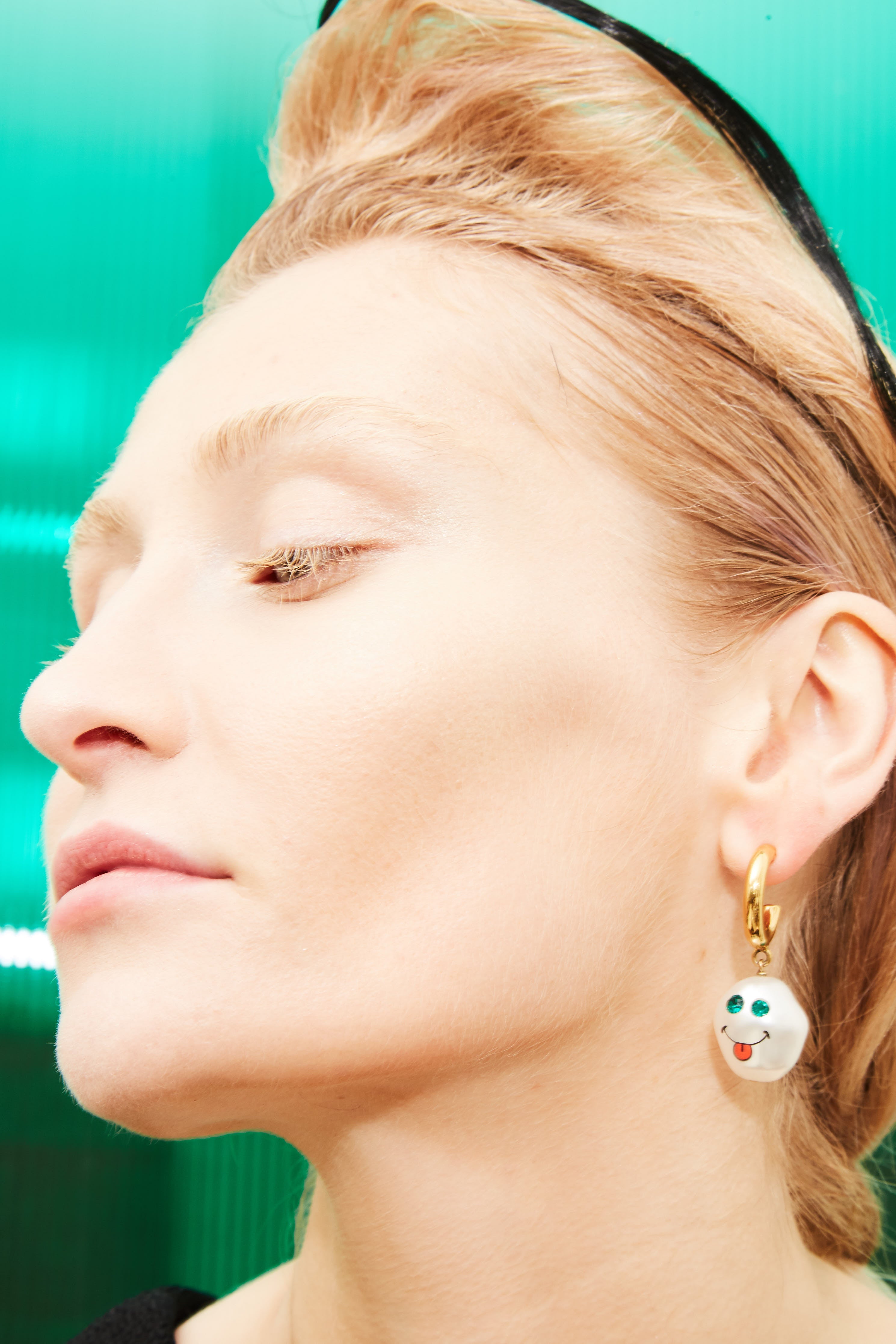Cotton candy earring