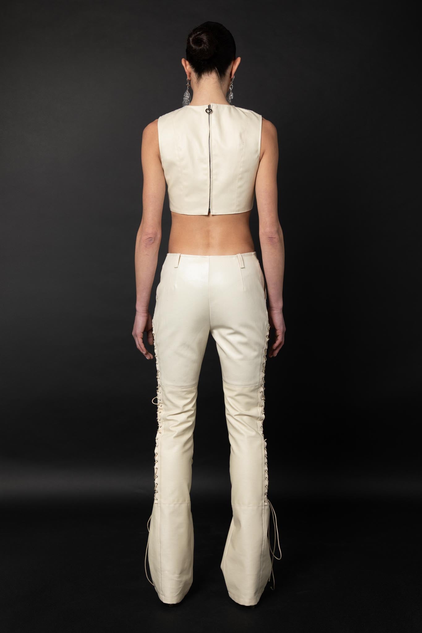 Crop top crochet lacci