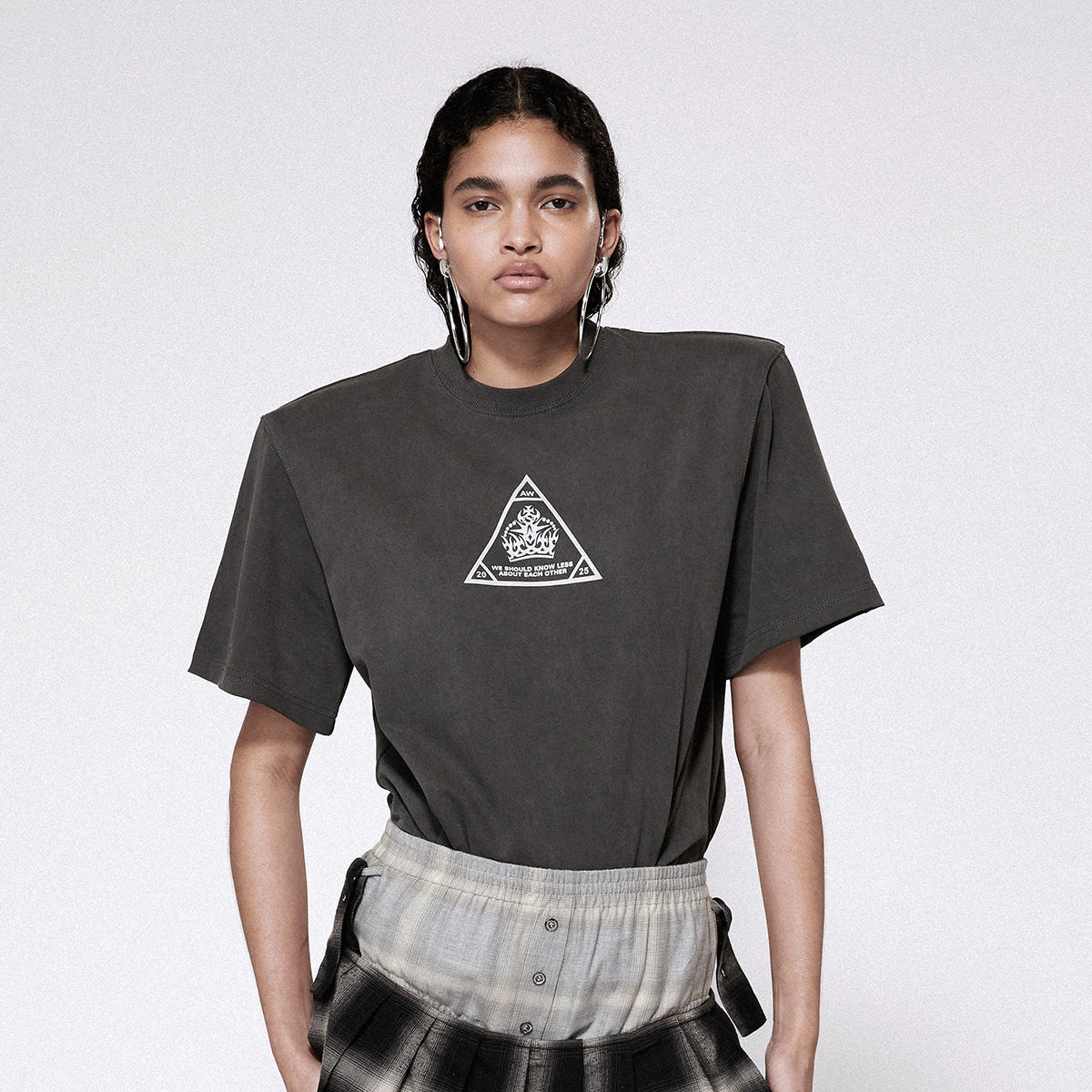 Boxy srvc t-shirt washed black
