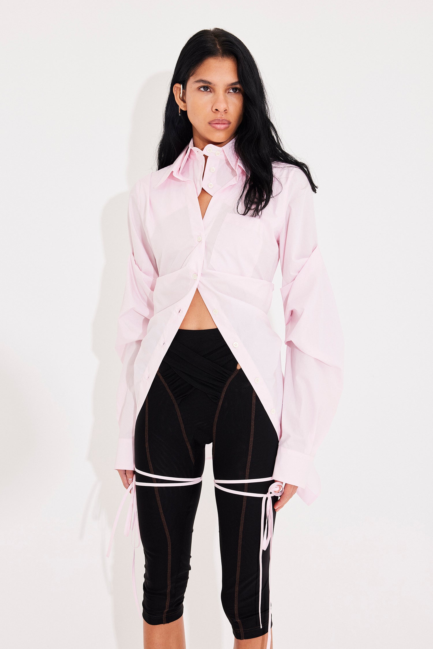 Breakfast shirt dress pink