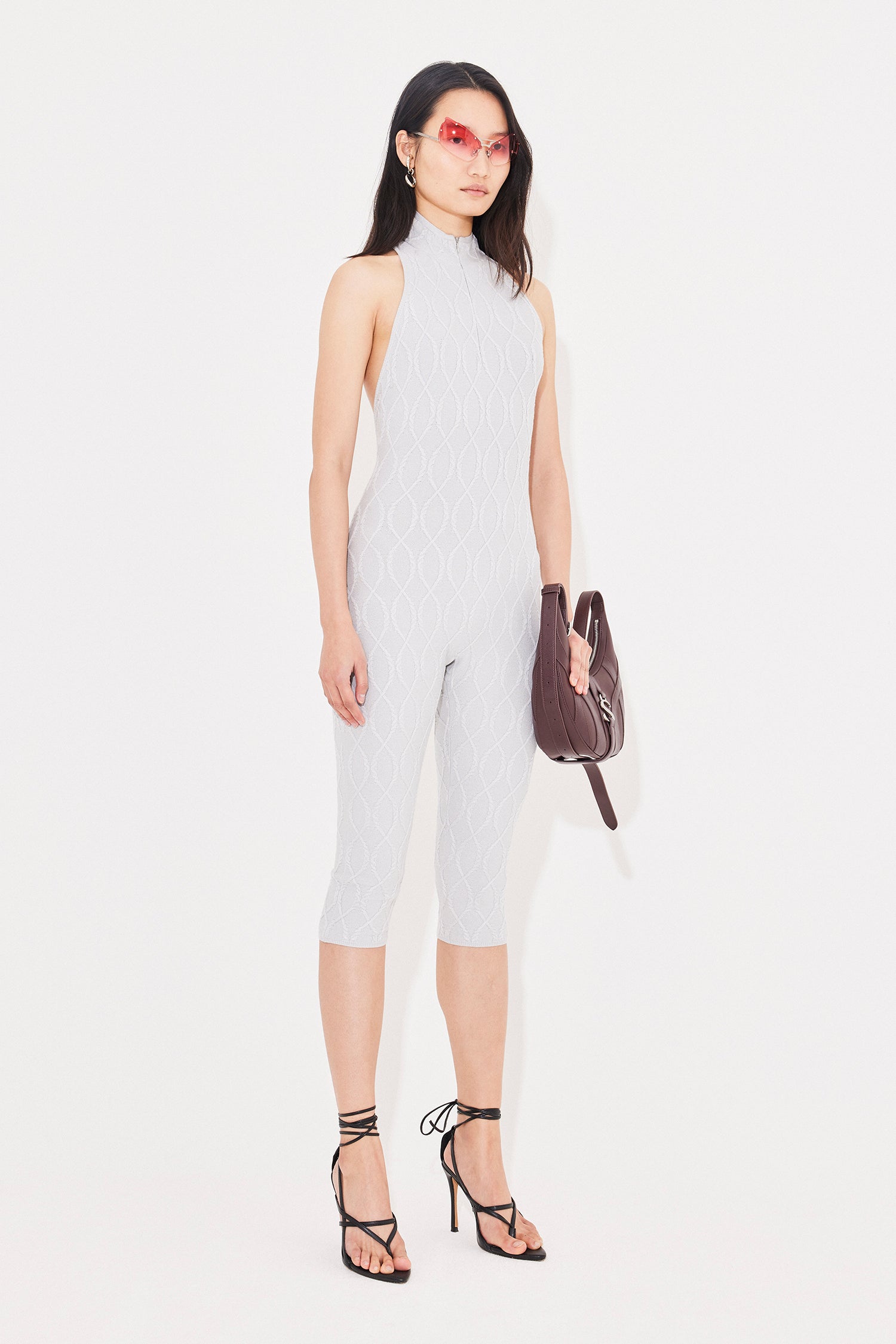 Racer bodysuit grey