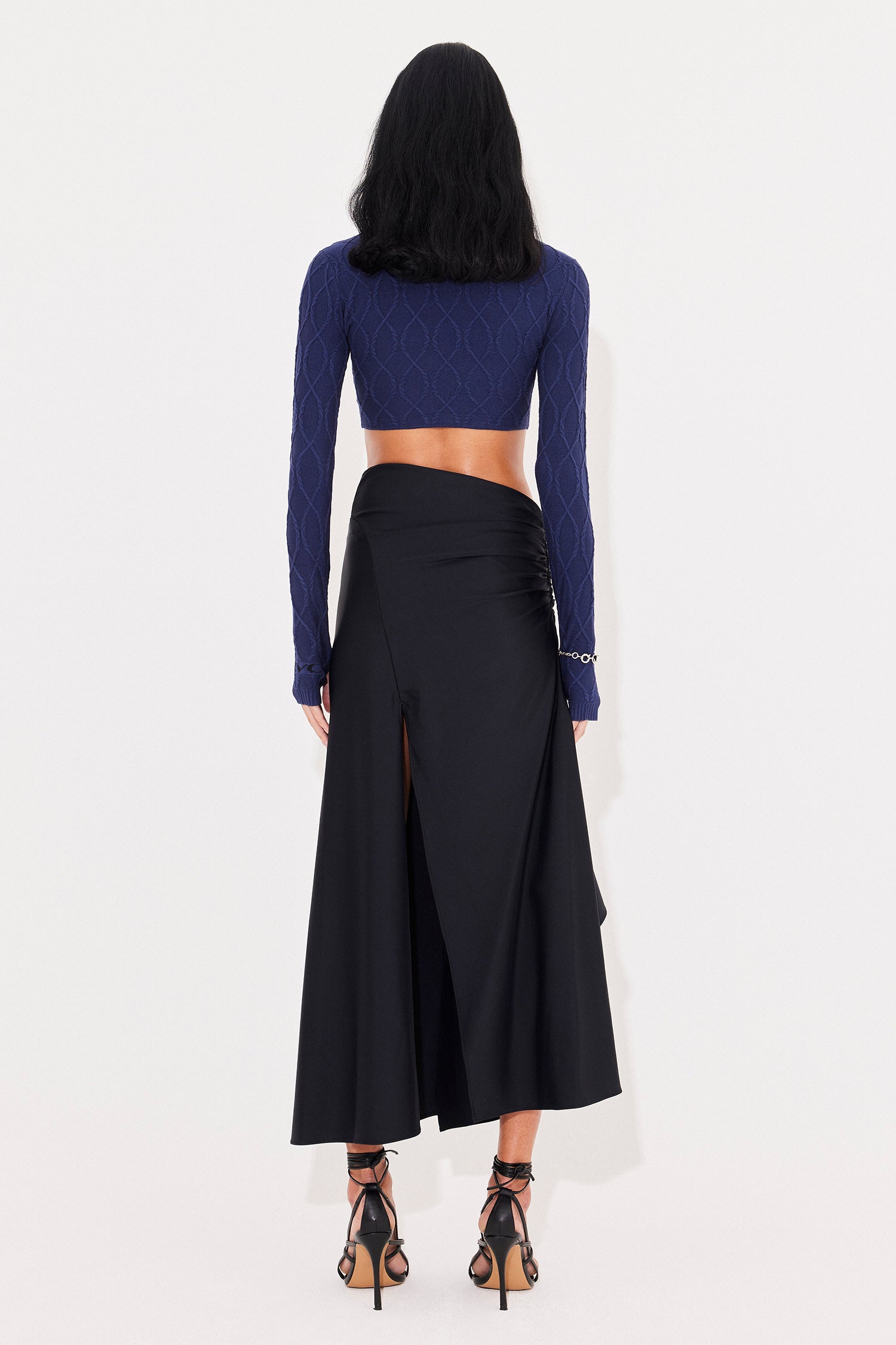 Overturned long sleeve navy