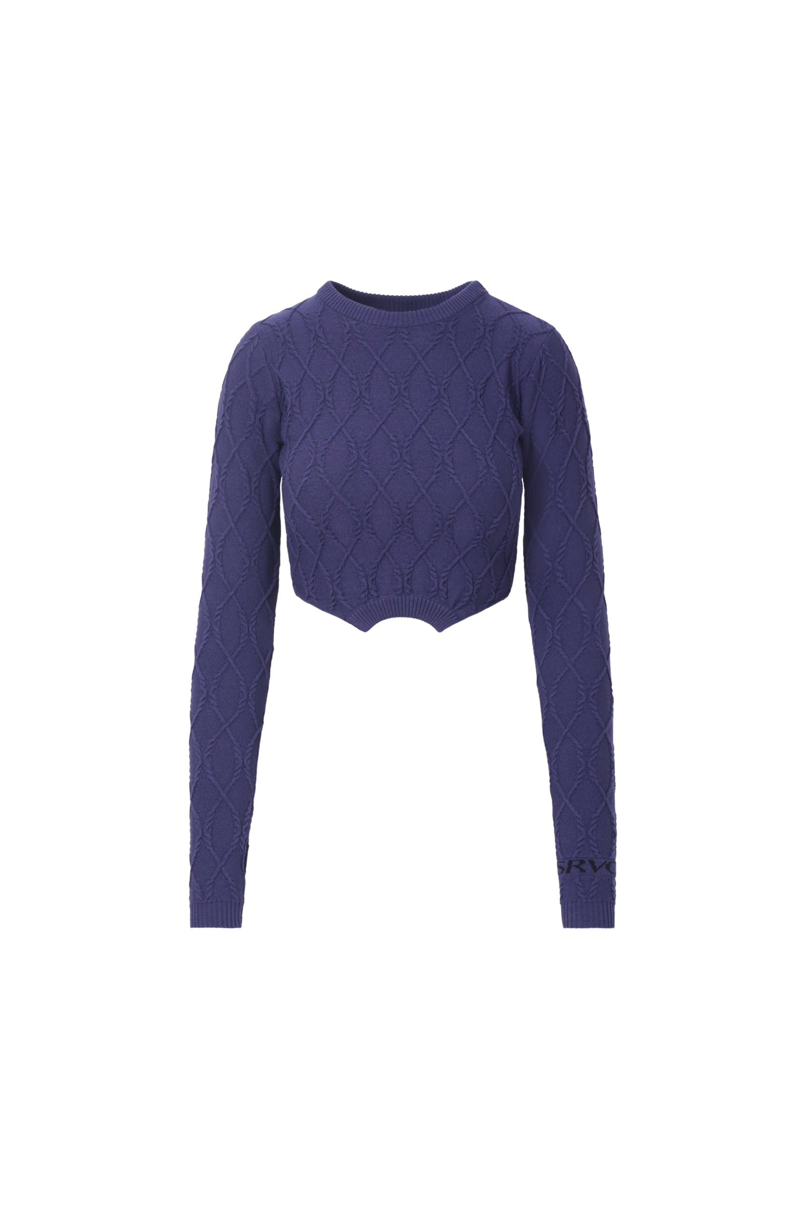 Overturned long sleeve navy