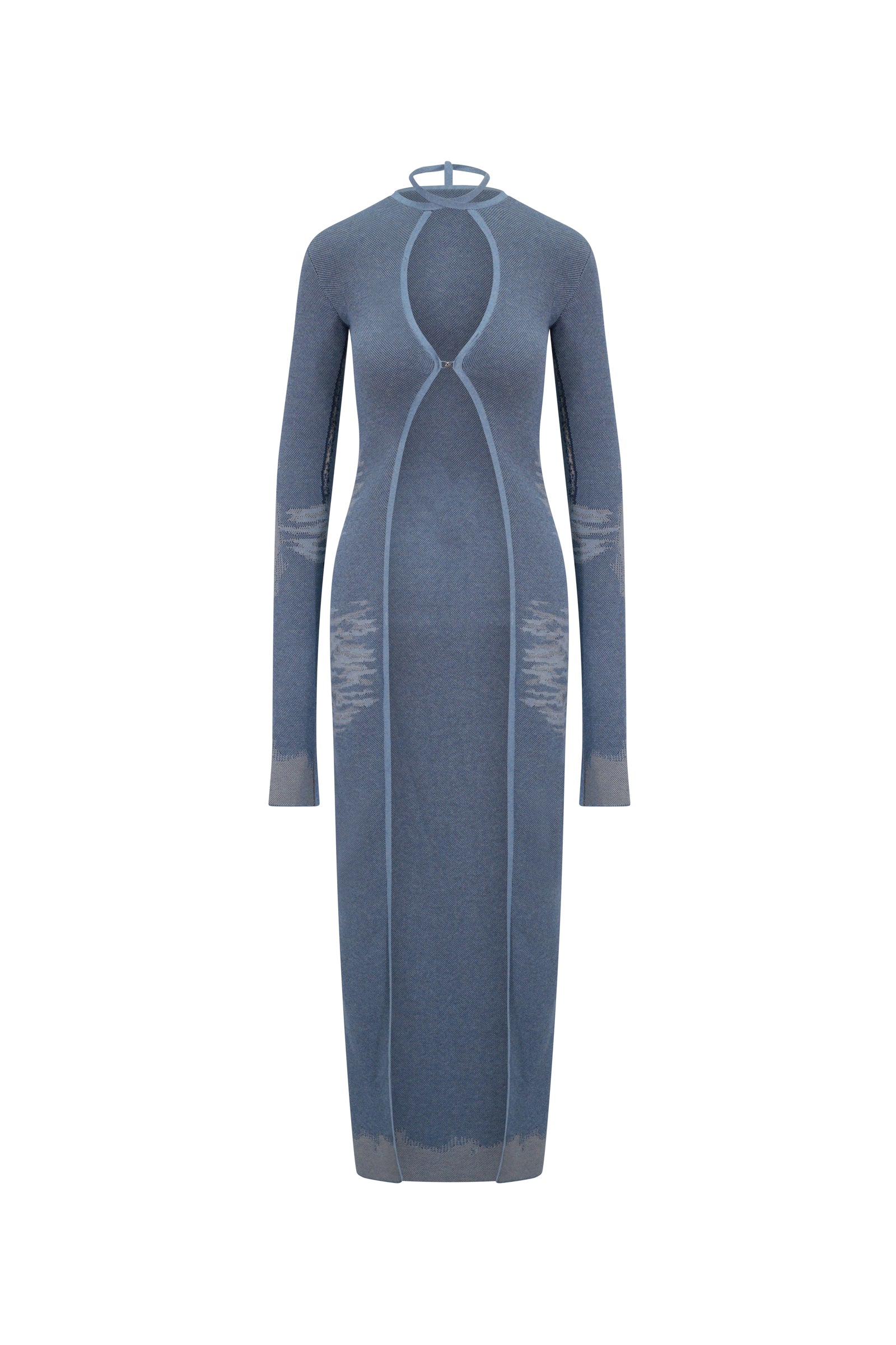 Long denim salem cardigan denim blues